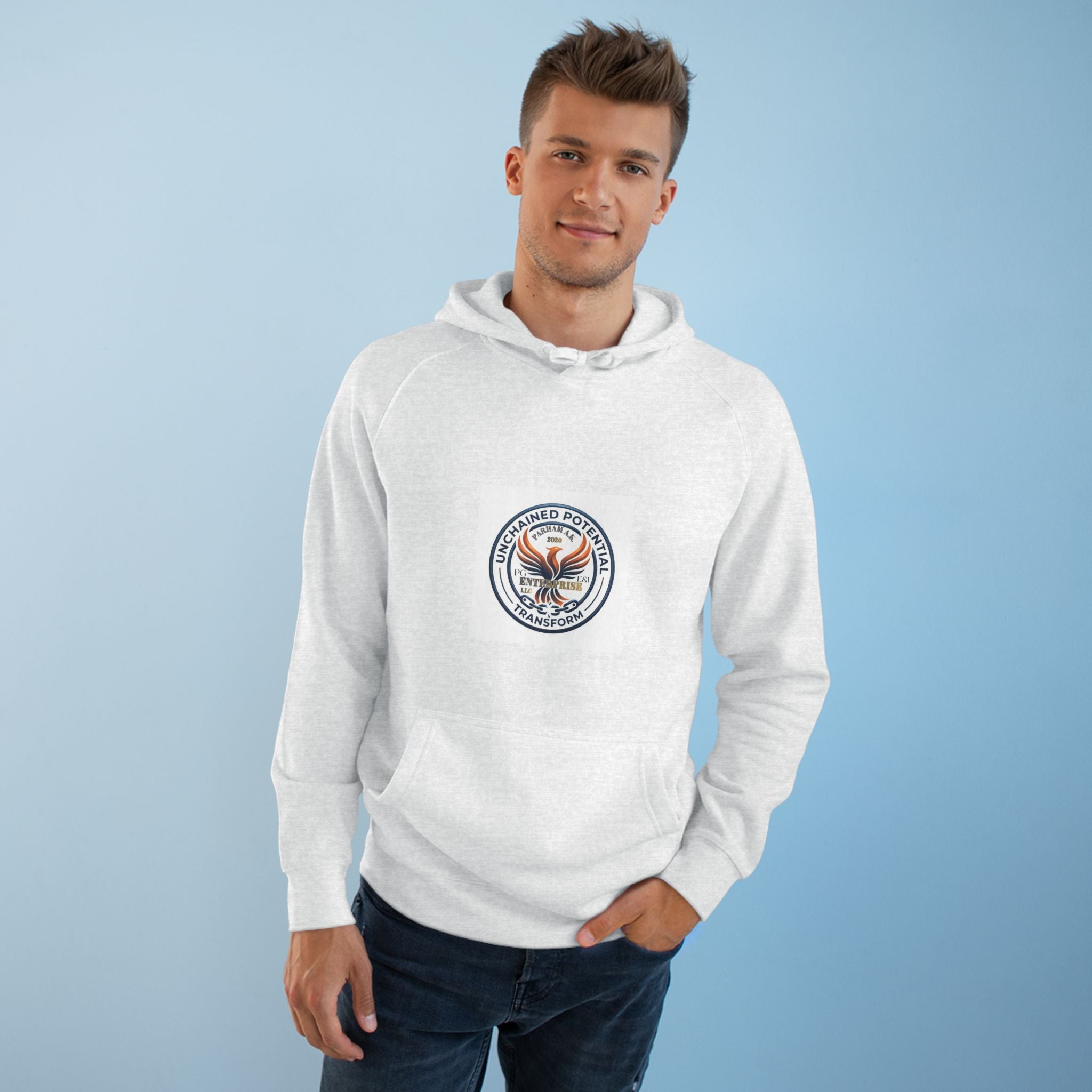Vintage NYC Street Photo Hoodie — Times Square Statue Graphic Sweatshirt
