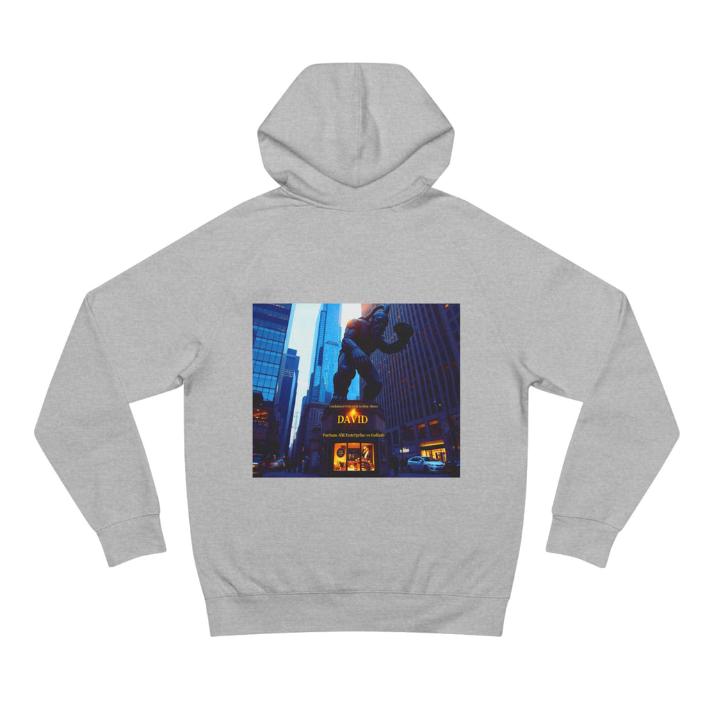 Vintage NYC Street Photo Hoodie — Times Square Statue Graphic Sweatshirt