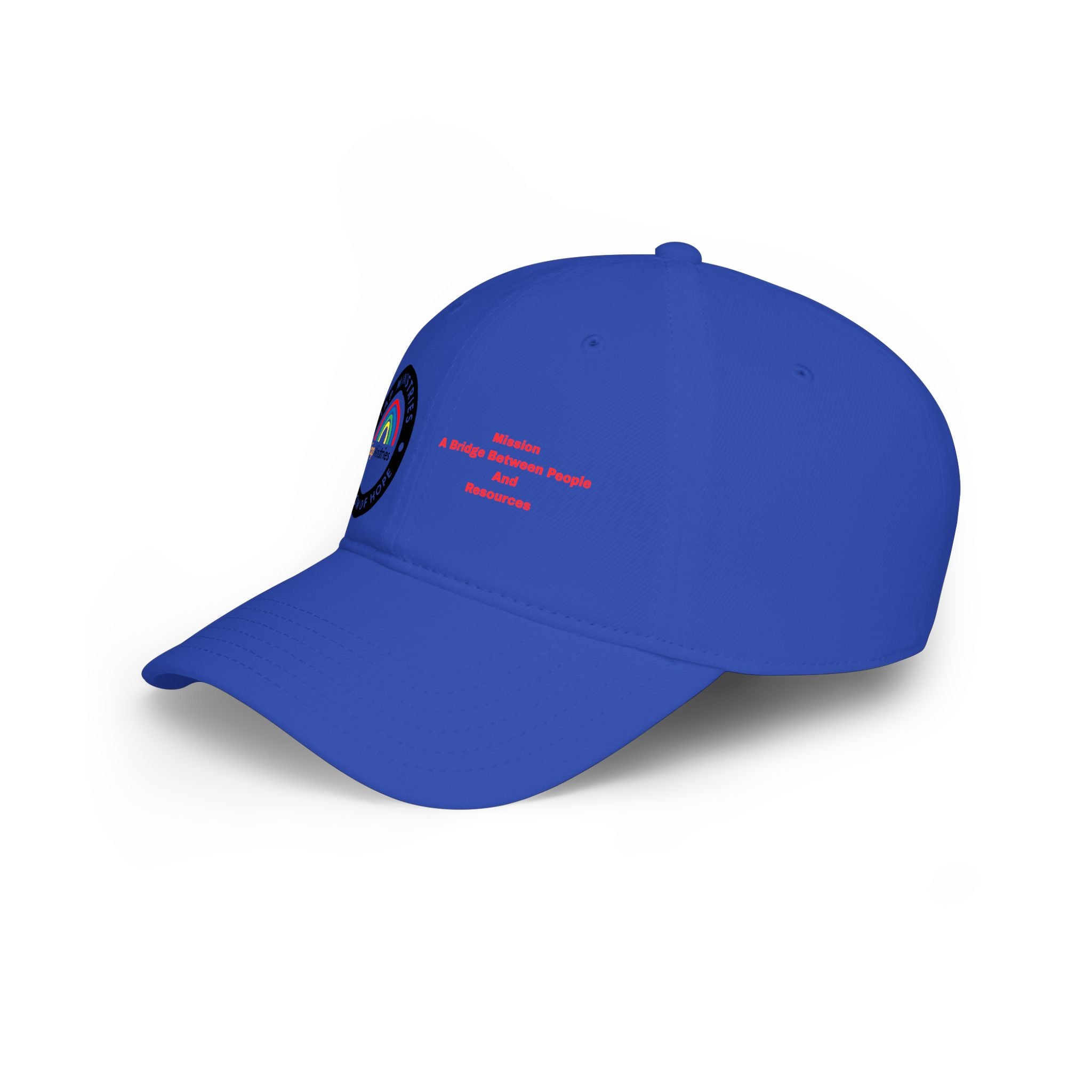 Ministries Rainbow of Hope Low Profile Baseball Cap — 'A Bridge Between People' Faith Hat