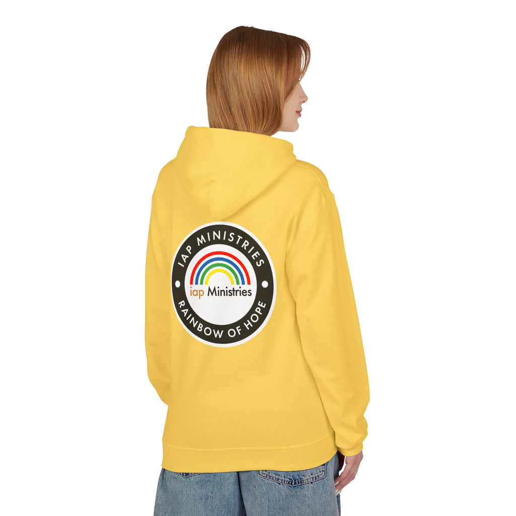 Rainbow of Hope Hoodie — IAP Ministries Logo Pullover