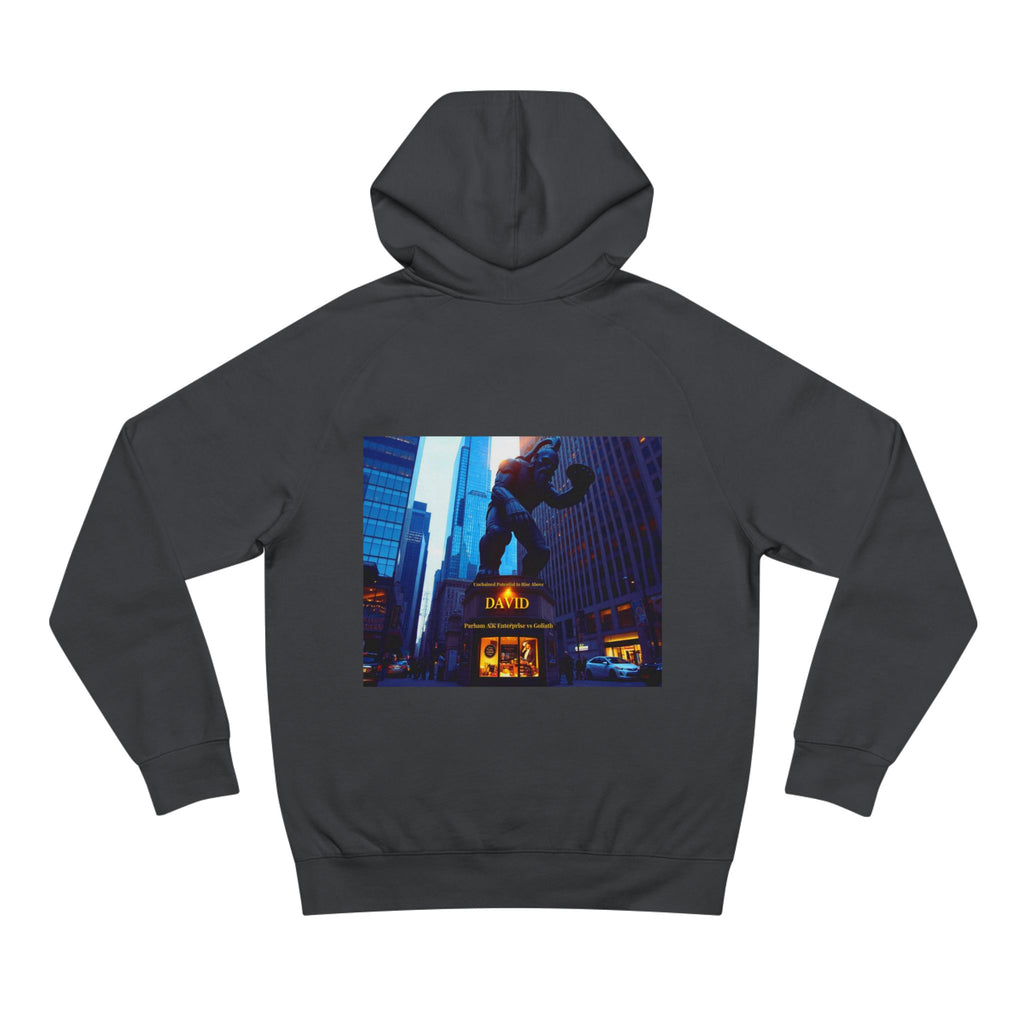 Vintage NYC Street Photo Hoodie — Times Square Statue Graphic Sweatshirt