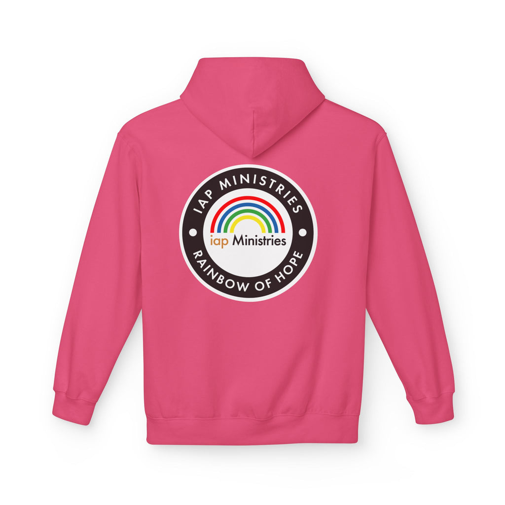 Rainbow of Hope Hoodie — IAP Ministries Logo Pullover
