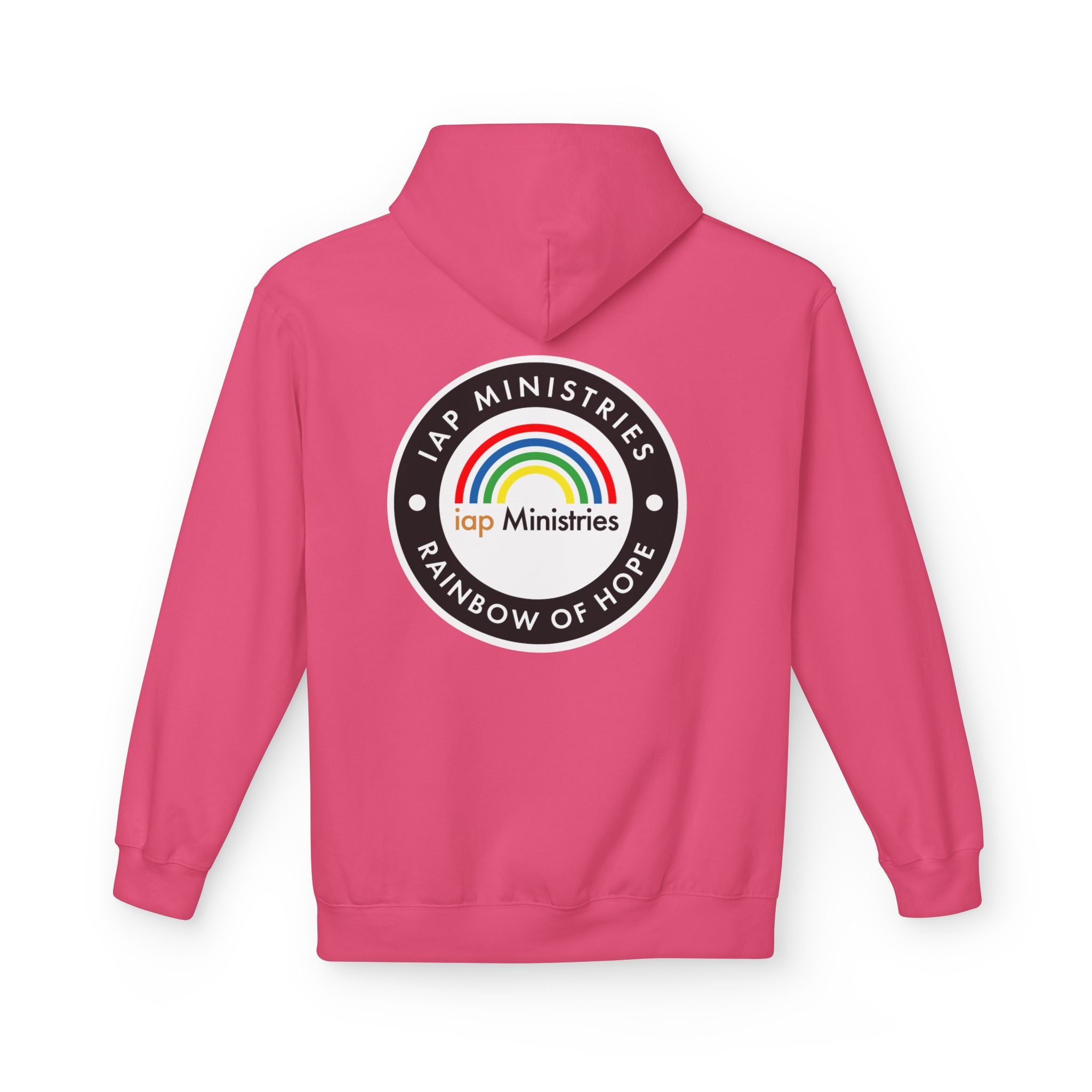 Rainbow of Hope Hoodie — IAP Ministries Logo Pullover