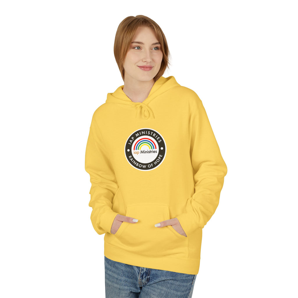 Rainbow of Hope Hoodie — IAP Ministries Logo Pullover