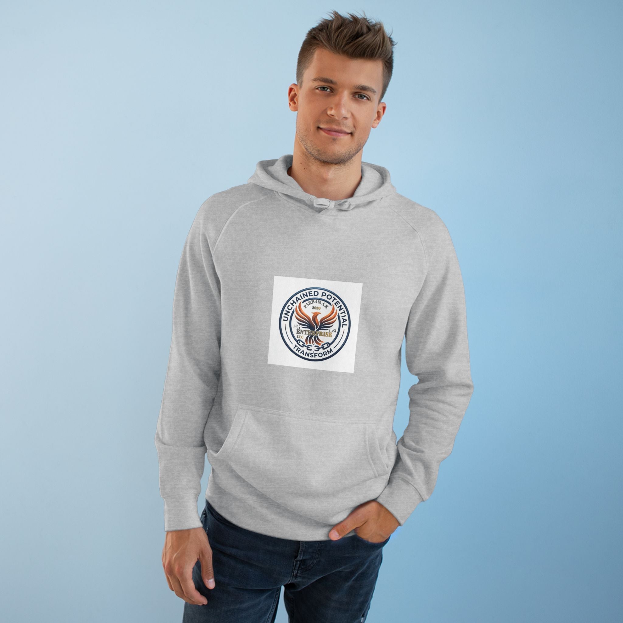 Vintage NYC Street Photo Hoodie — Times Square Statue Graphic Sweatshirt