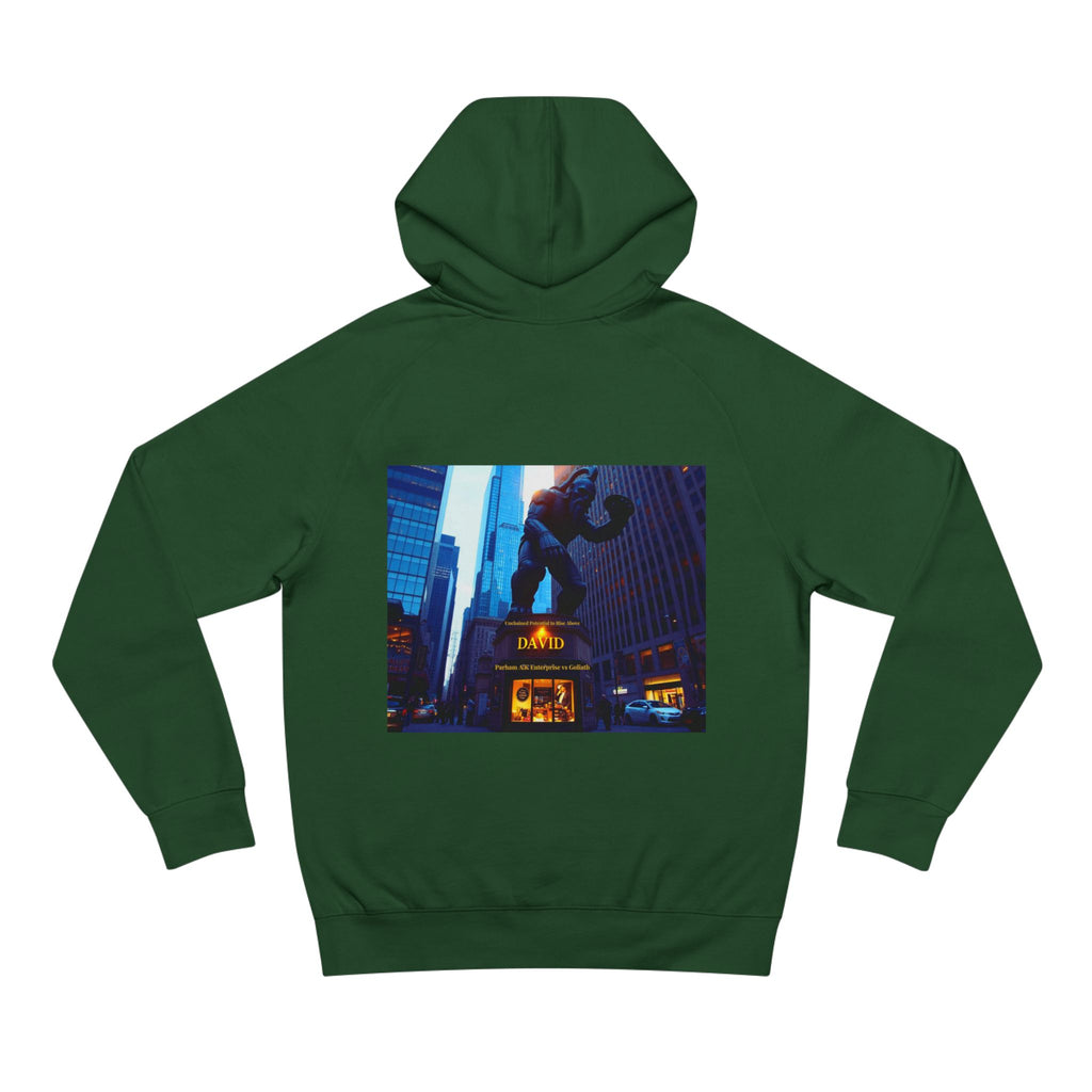 Vintage NYC Street Photo Hoodie — Times Square Statue Graphic Sweatshirt
