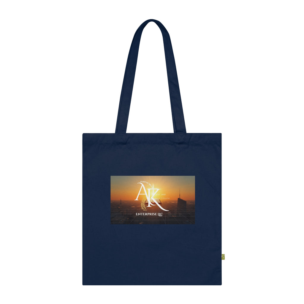 Sunset Harbor Tote Bag — 'Ark' Logo Organic Cotton Beach Tote
