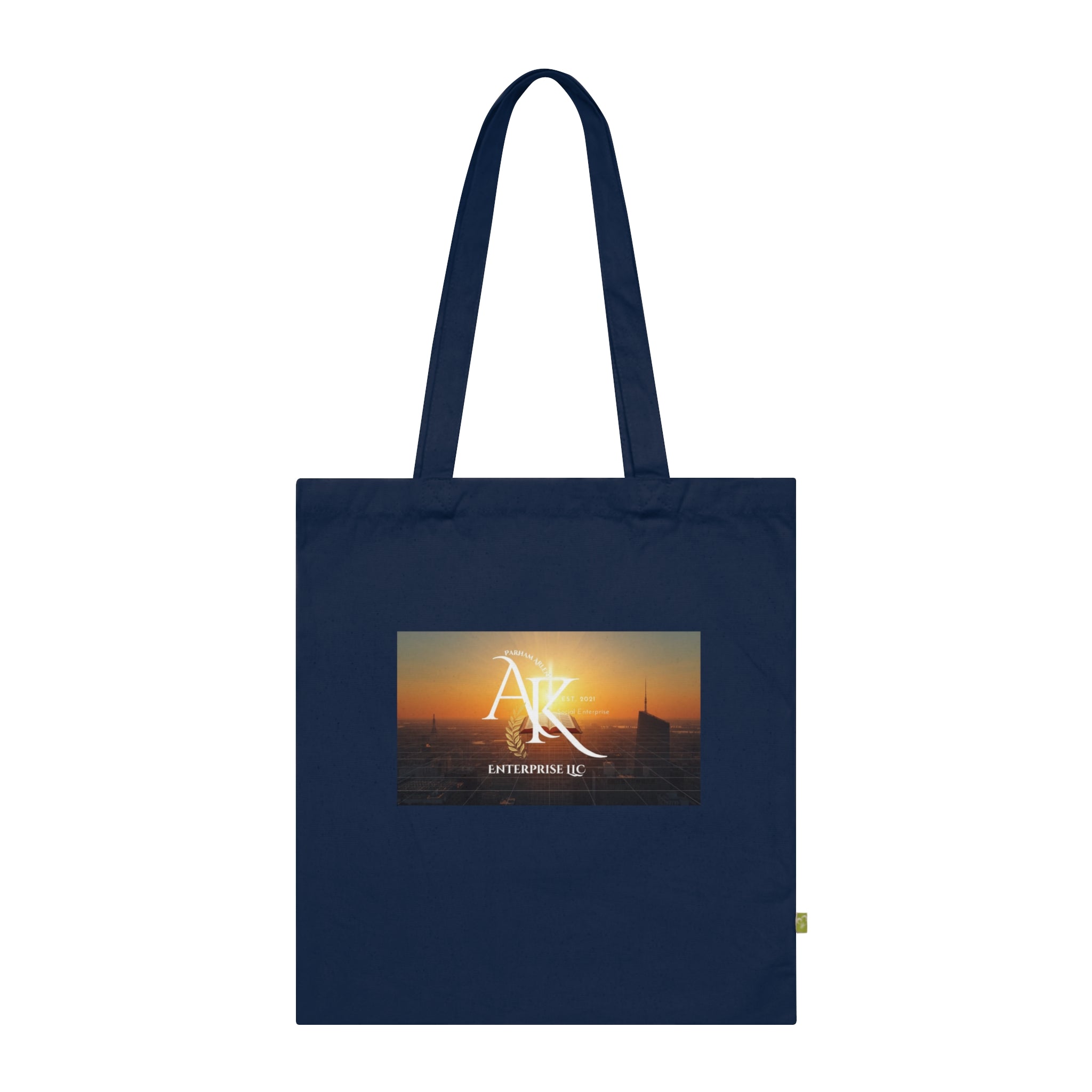 Sunset Harbor Tote Bag — 'Ark' Logo Organic Cotton Beach Tote