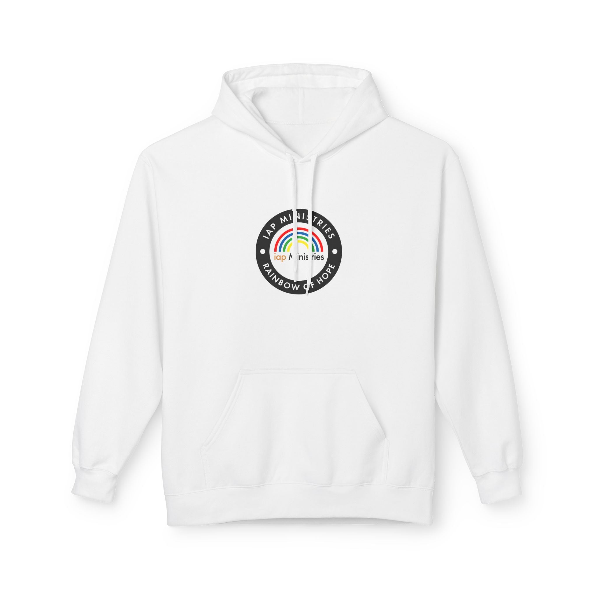 Rainbow of Hope Hoodie — IAP Ministries Logo Pullover