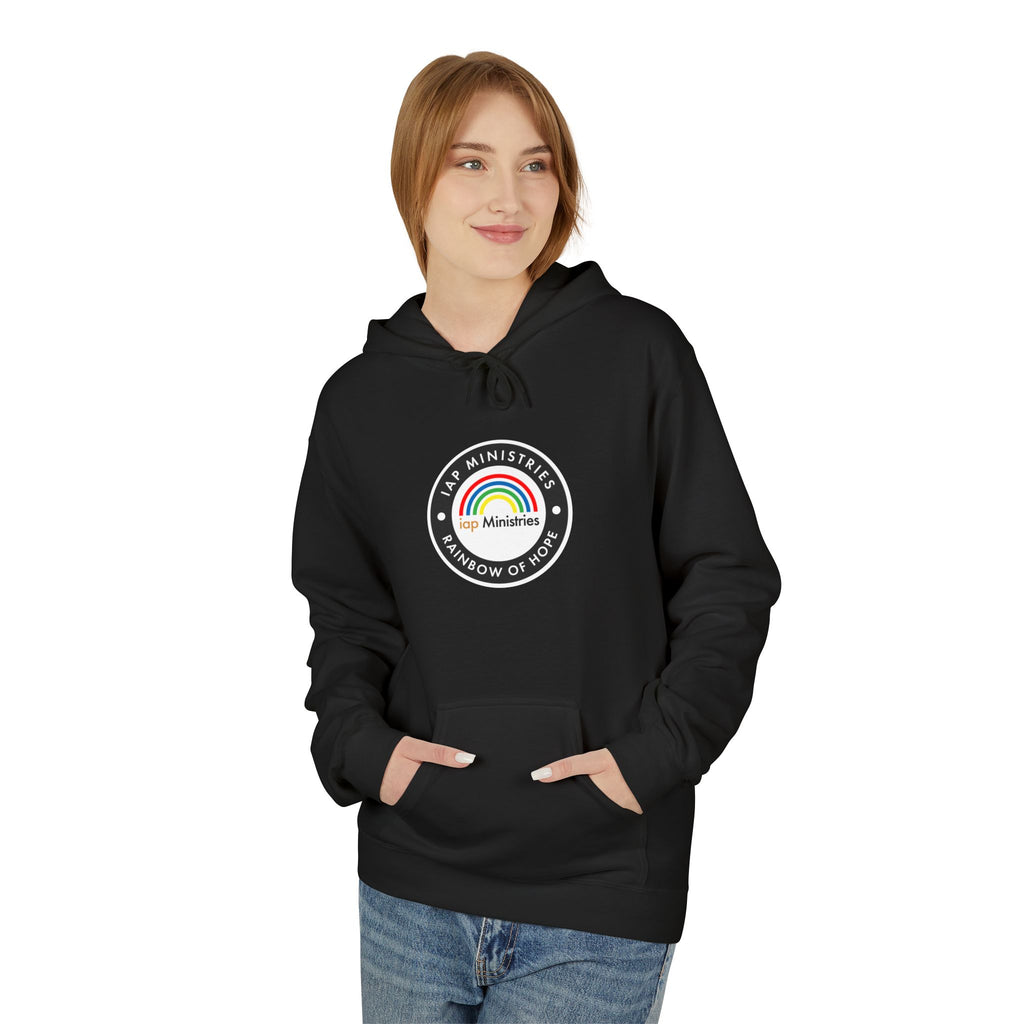 Rainbow of Hope Hoodie — IAP Ministries Logo Pullover