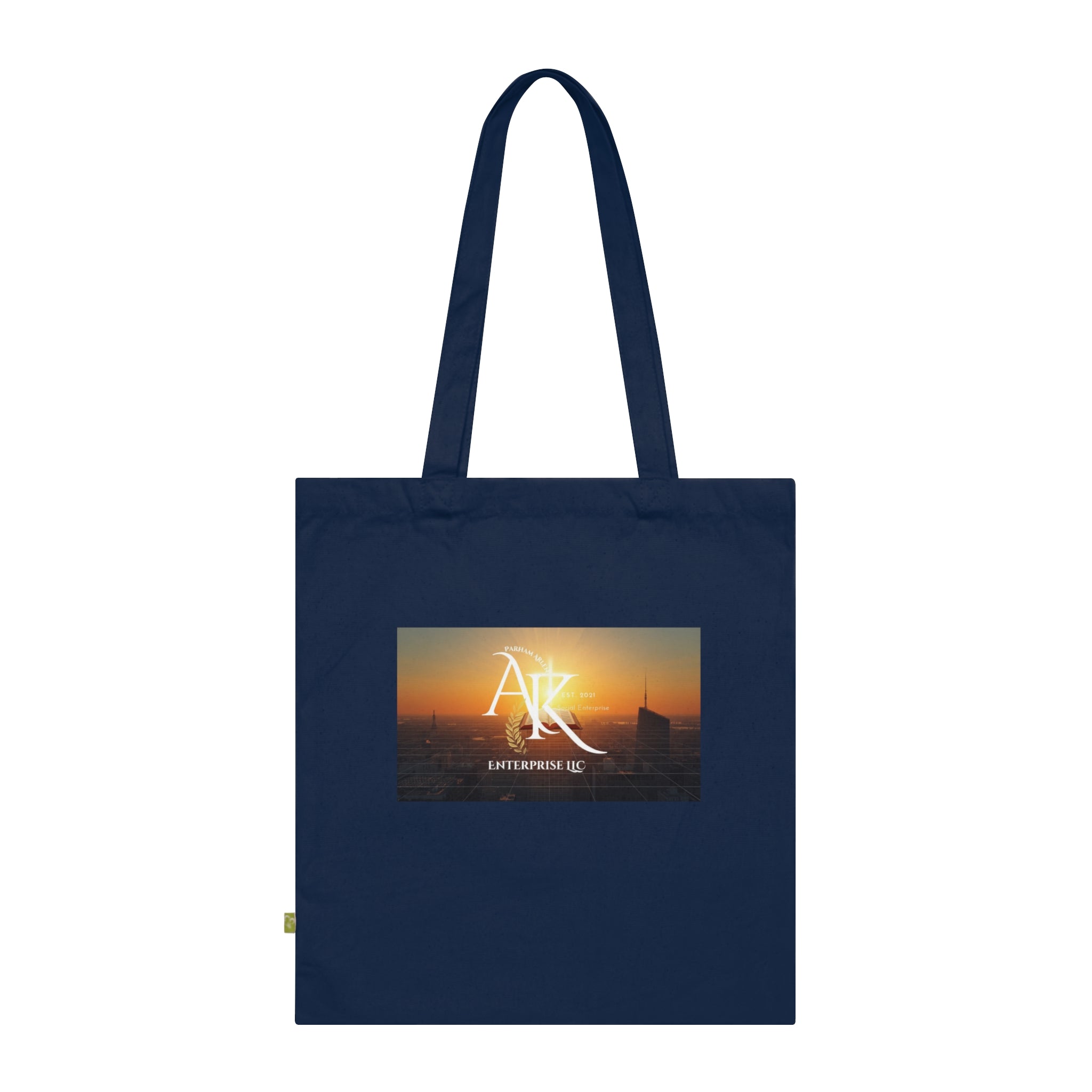 Sunset Harbor Tote Bag — 'Ark' Logo Organic Cotton Beach Tote