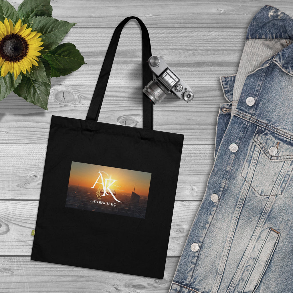 Sunset Harbor Tote Bag — 'Ark' Logo Organic Cotton Beach Tote