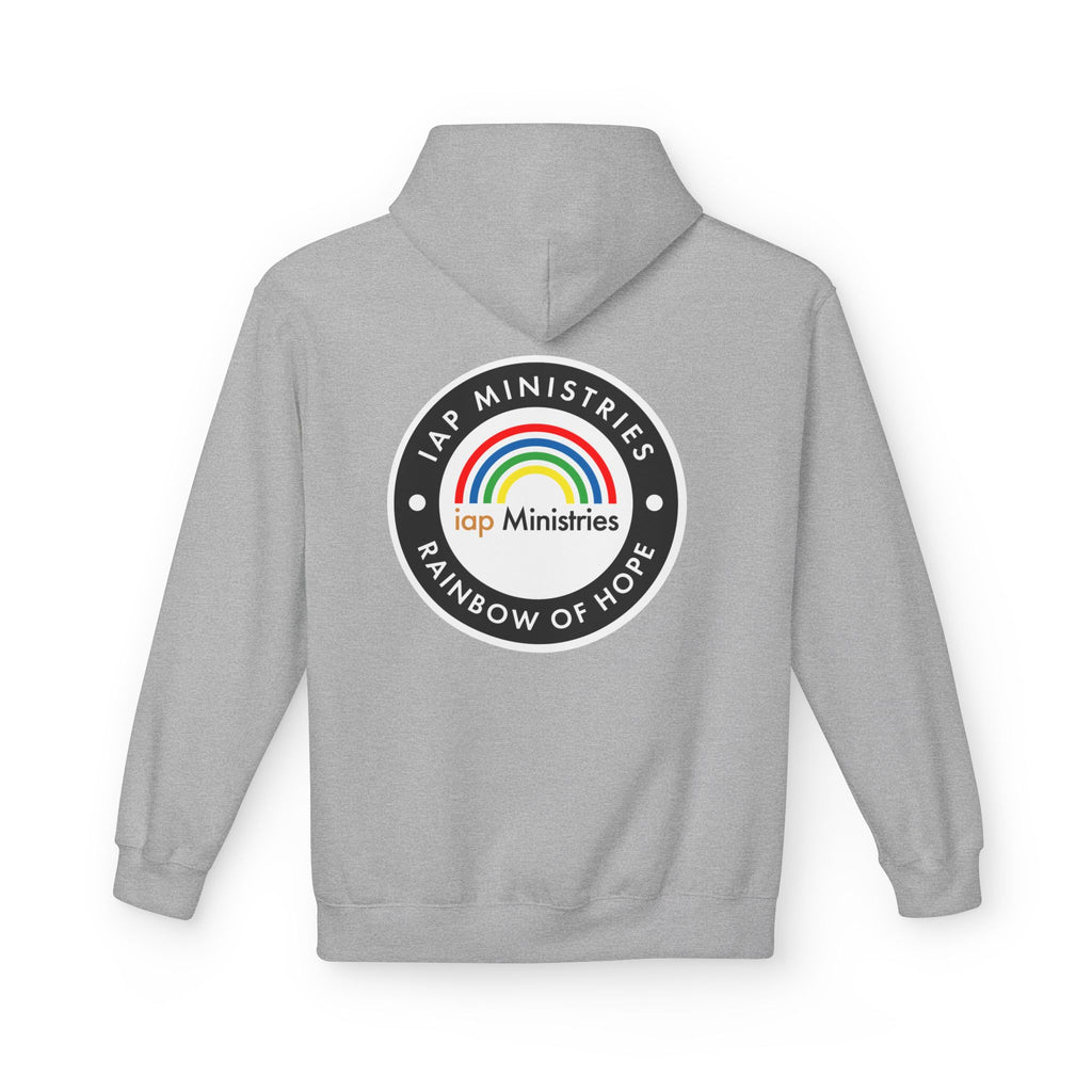 Rainbow of Hope Hoodie — IAP Ministries Logo Pullover