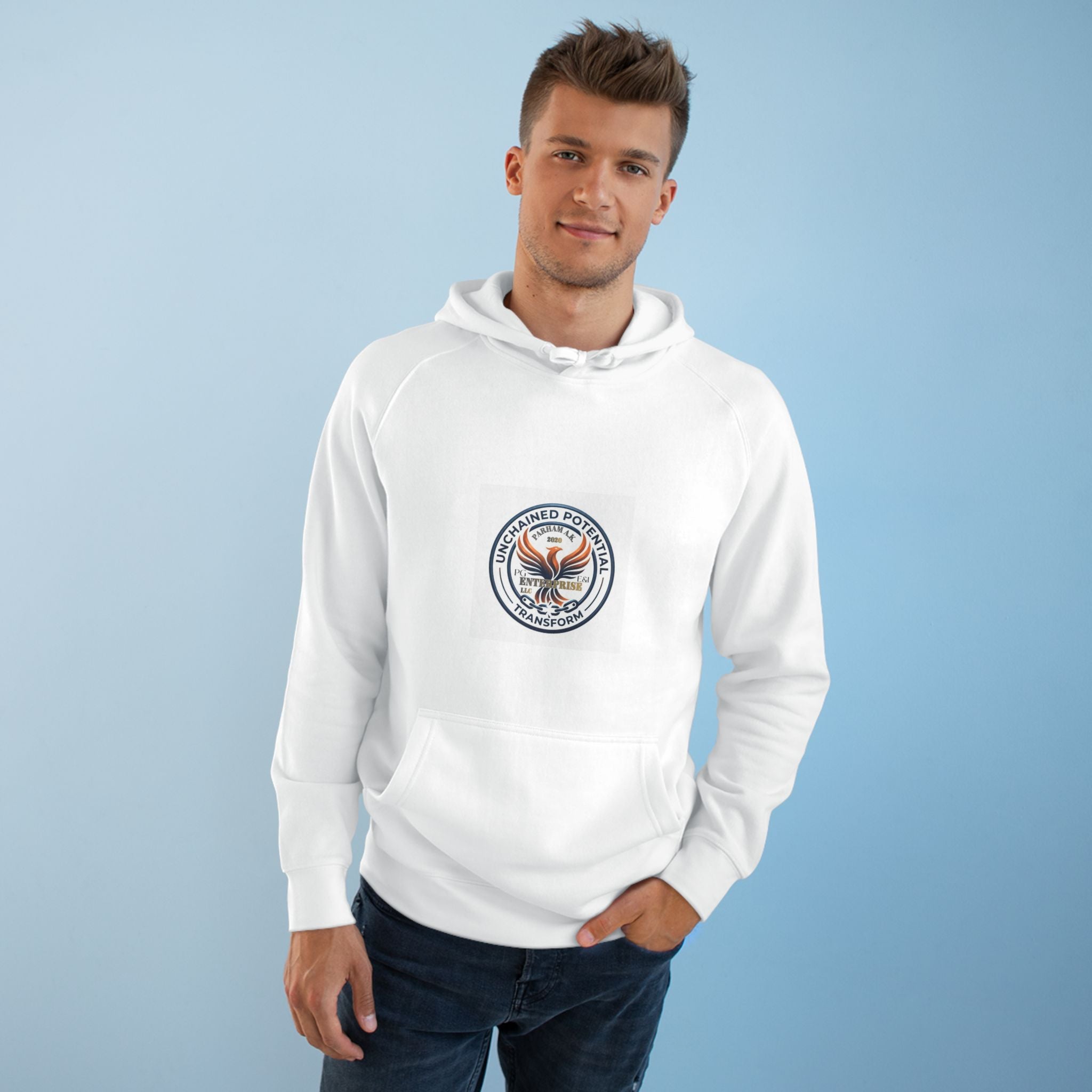 Vintage NYC Street Photo Hoodie — Times Square Statue Graphic Sweatshirt