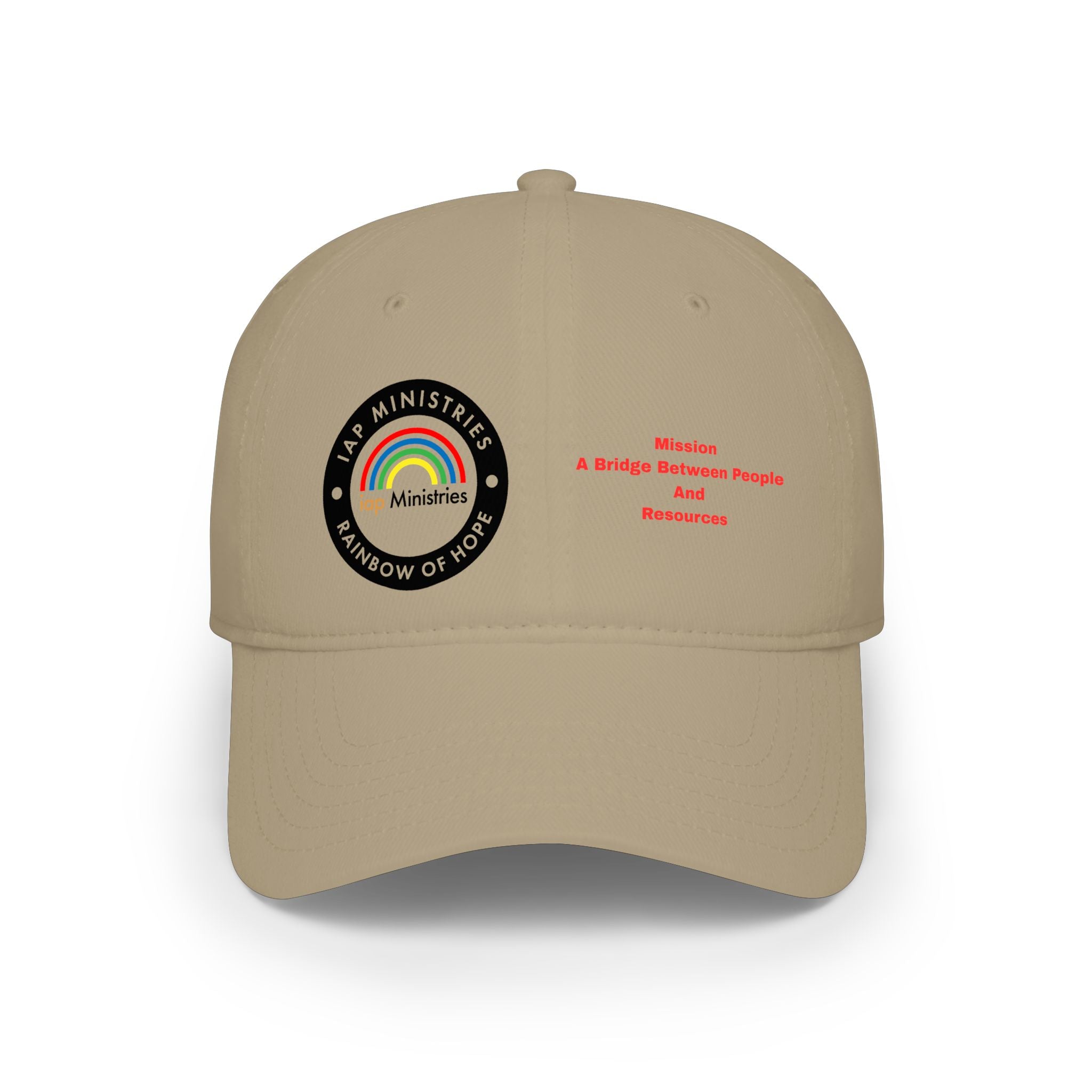 Ministries Rainbow of Hope Low Profile Baseball Cap — 'A Bridge Between People' Faith Hat