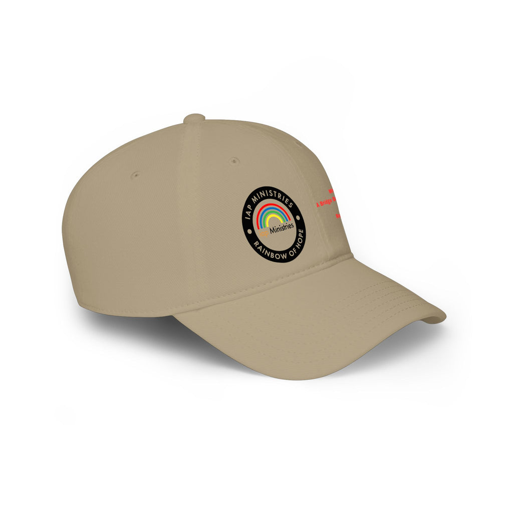 Ministries Rainbow of Hope Low Profile Baseball Cap — 'A Bridge Between People' Faith Hat
