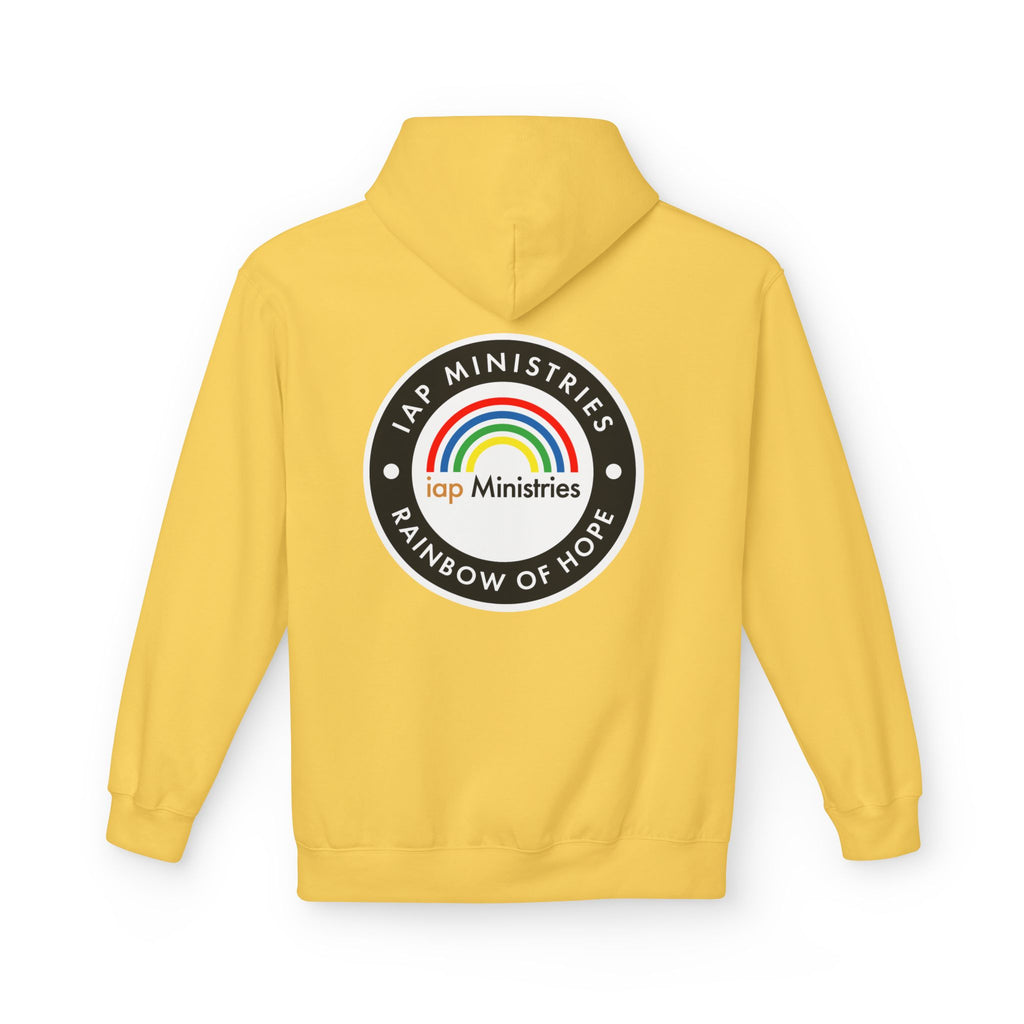 Rainbow of Hope Hoodie — IAP Ministries Logo Pullover