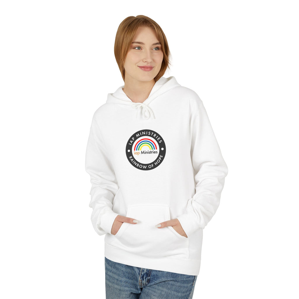 Rainbow of Hope Hoodie — IAP Ministries Logo Pullover