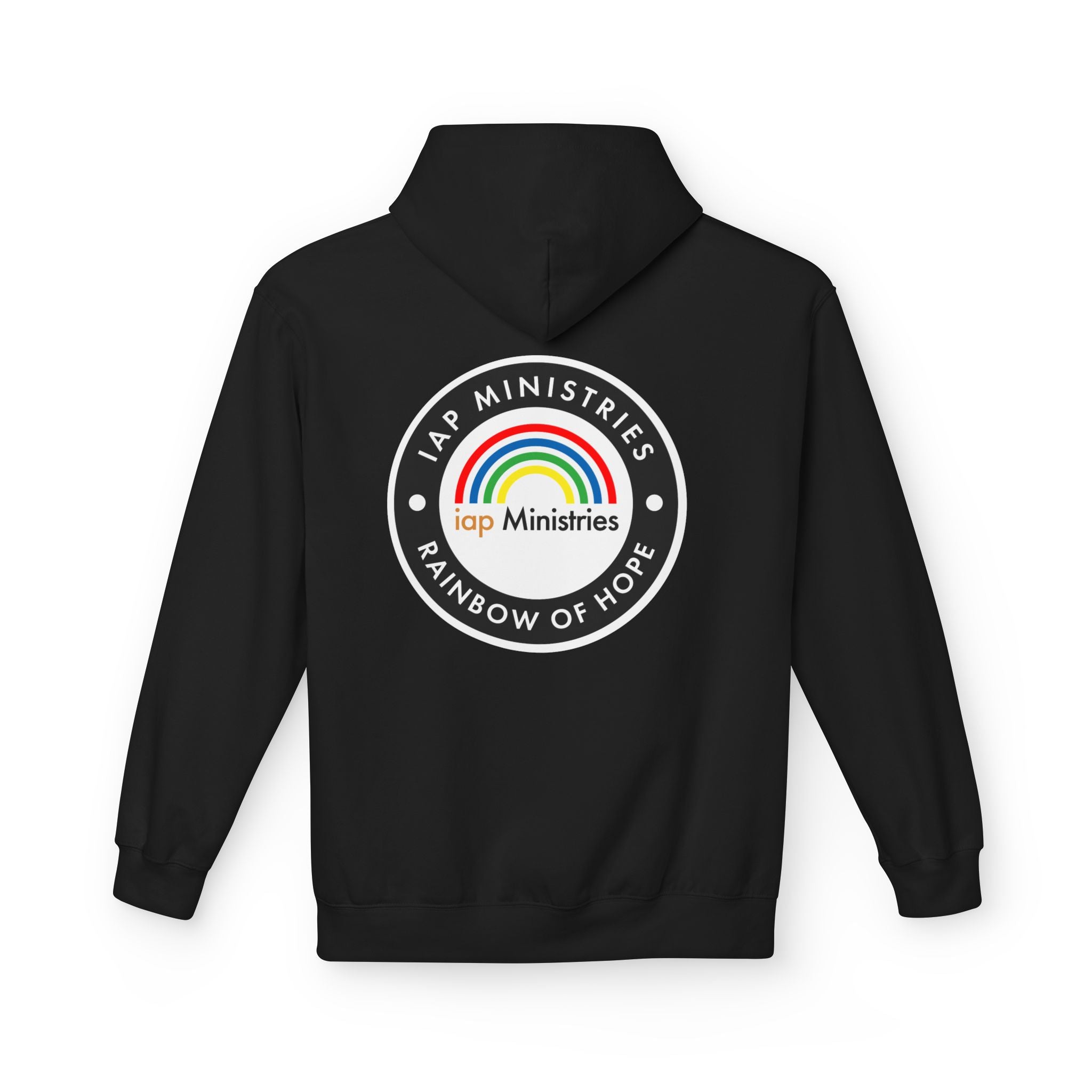 Rainbow of Hope Hoodie — IAP Ministries Logo Pullover
