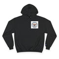 Vintage Muscle Car Hoodie | Small Chest Emblem, Back Car Graphic