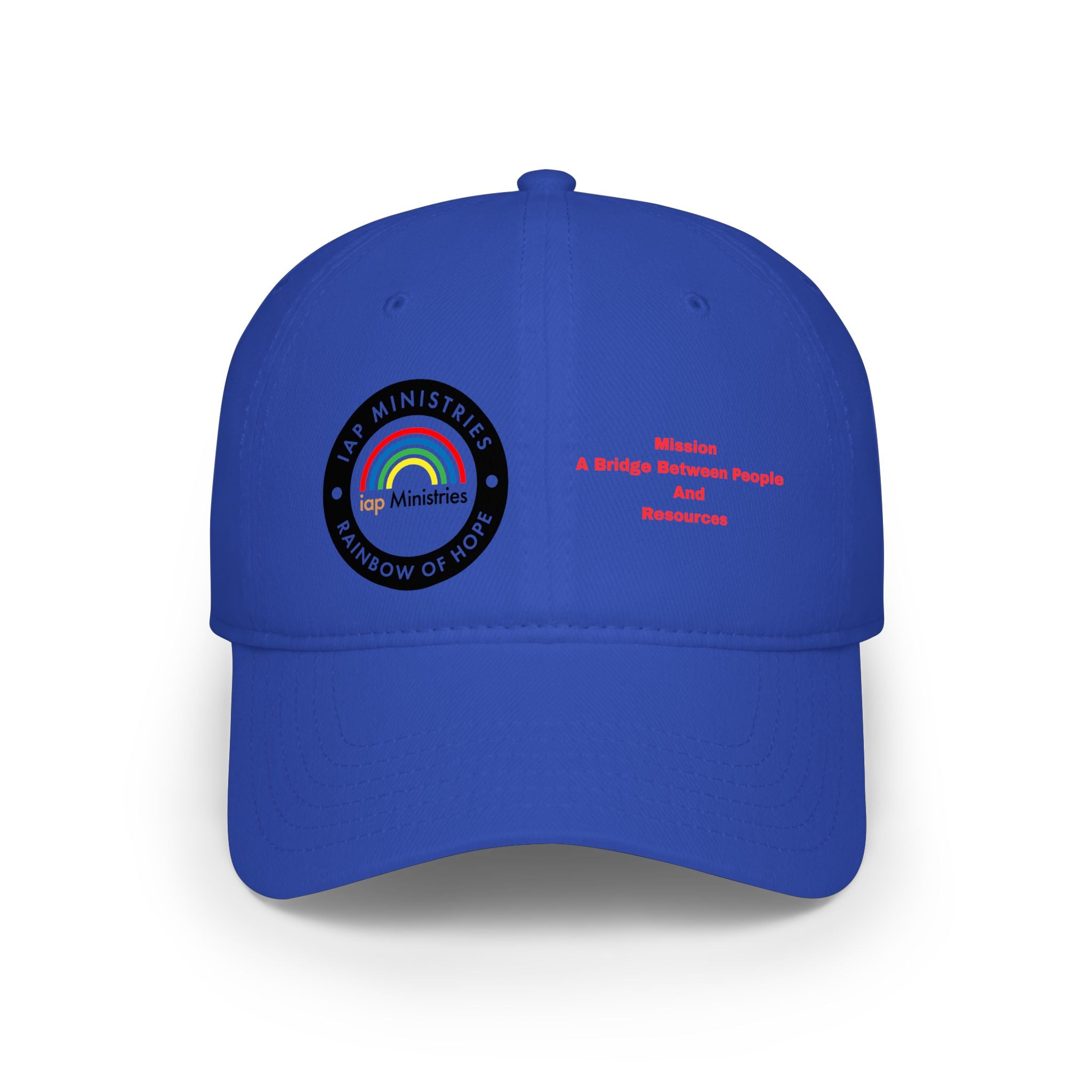 Ministries Rainbow of Hope Low Profile Baseball Cap — 'A Bridge Between People' Faith Hat