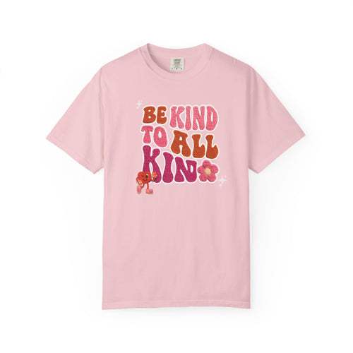 Faux Yarn Be Kind to All Kinds Retro Valentine T Shirt, Inclusive Retro Febuary Tee for para SPED Teachers and advocates, ASD