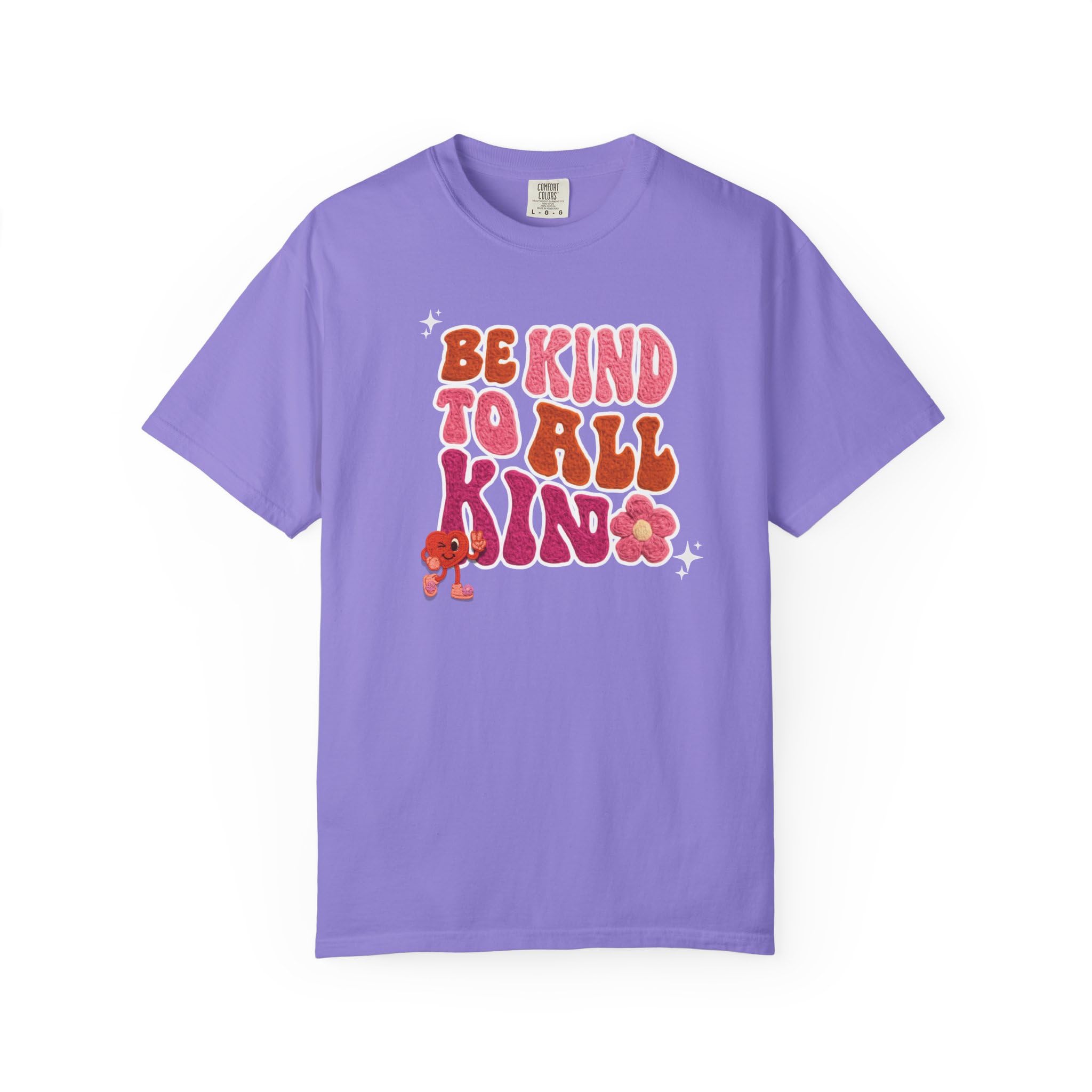 Faux Yarn Be Kind to All Kinds Retro Valentine T Shirt, Inclusive Retro Febuary Tee for para SPED Teachers and advocates, ASD