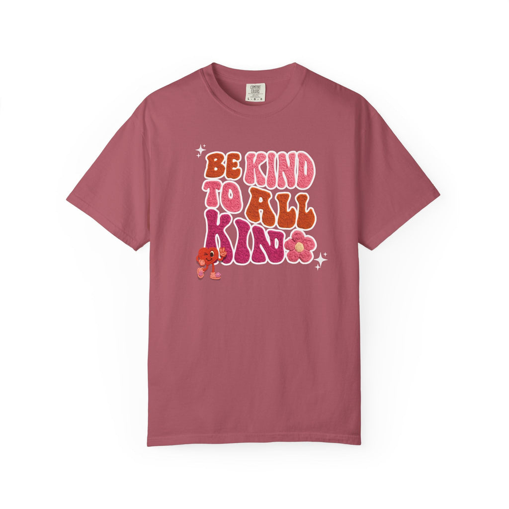 Faux Yarn Be Kind to All Kinds Retro Valentine T Shirt, Inclusive Retro Febuary Tee for para SPED Teachers and advocates, ASD