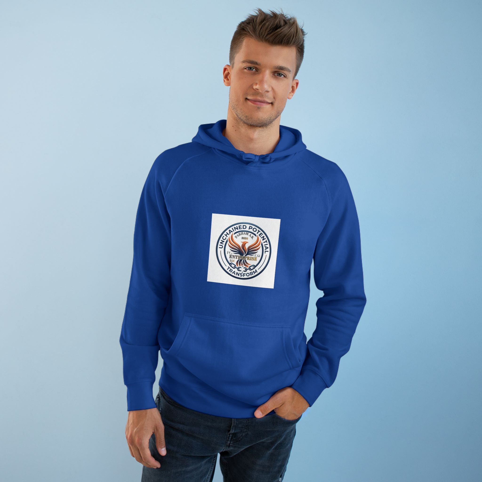 Vintage NYC Street Photo Hoodie — Times Square Statue Graphic Sweatshirt