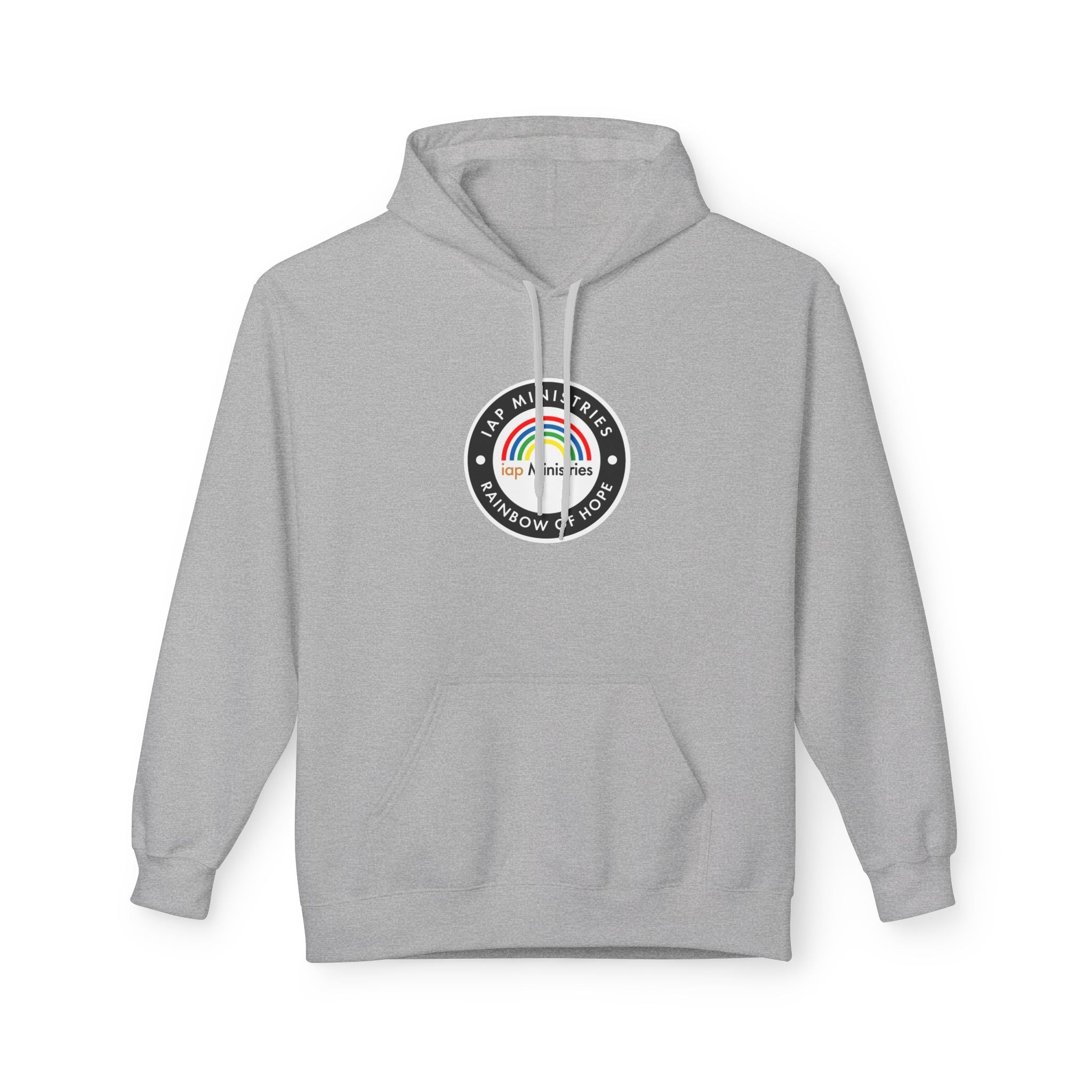 Rainbow of Hope Hoodie — IAP Ministries Logo Pullover