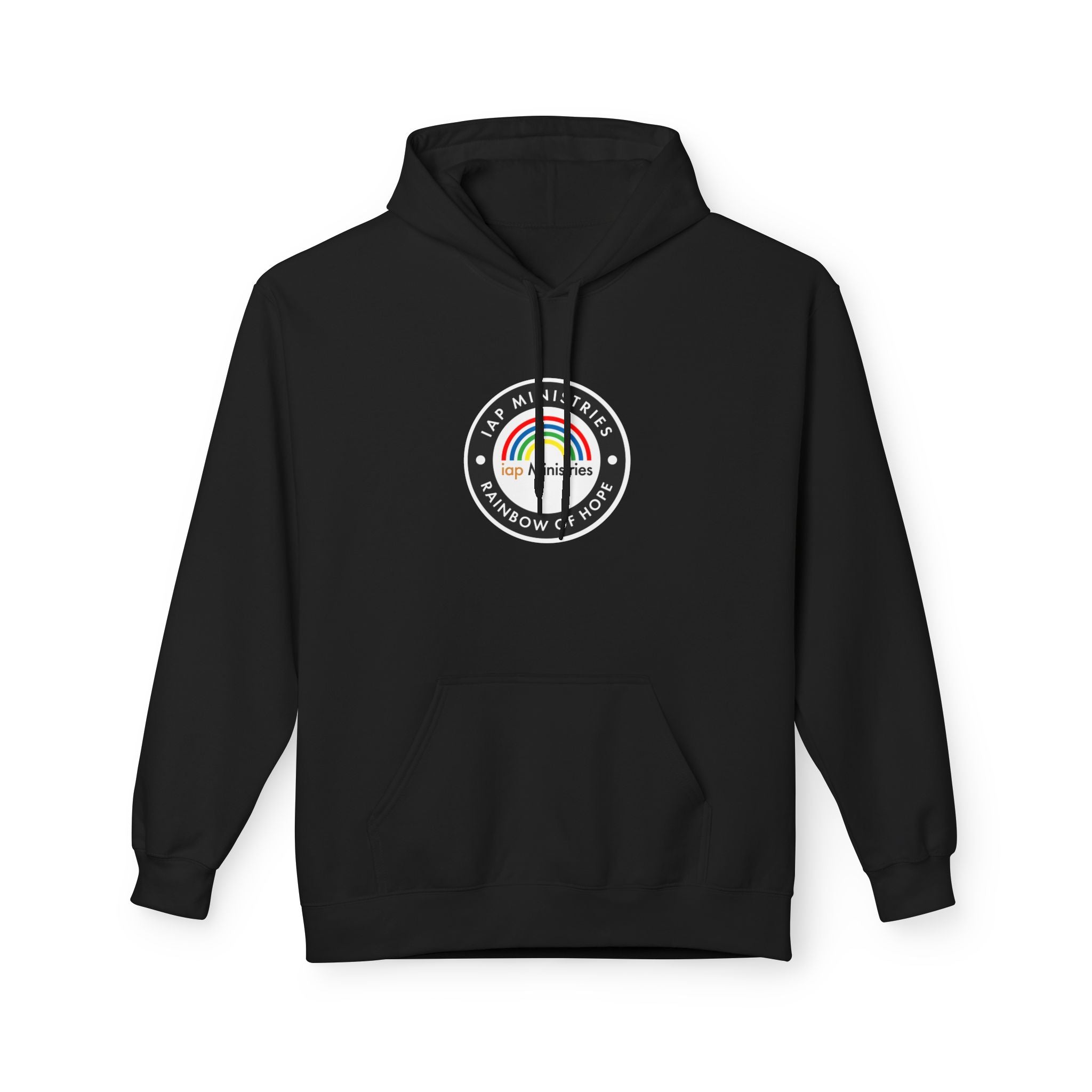 Rainbow of Hope Hoodie — IAP Ministries Logo Pullover