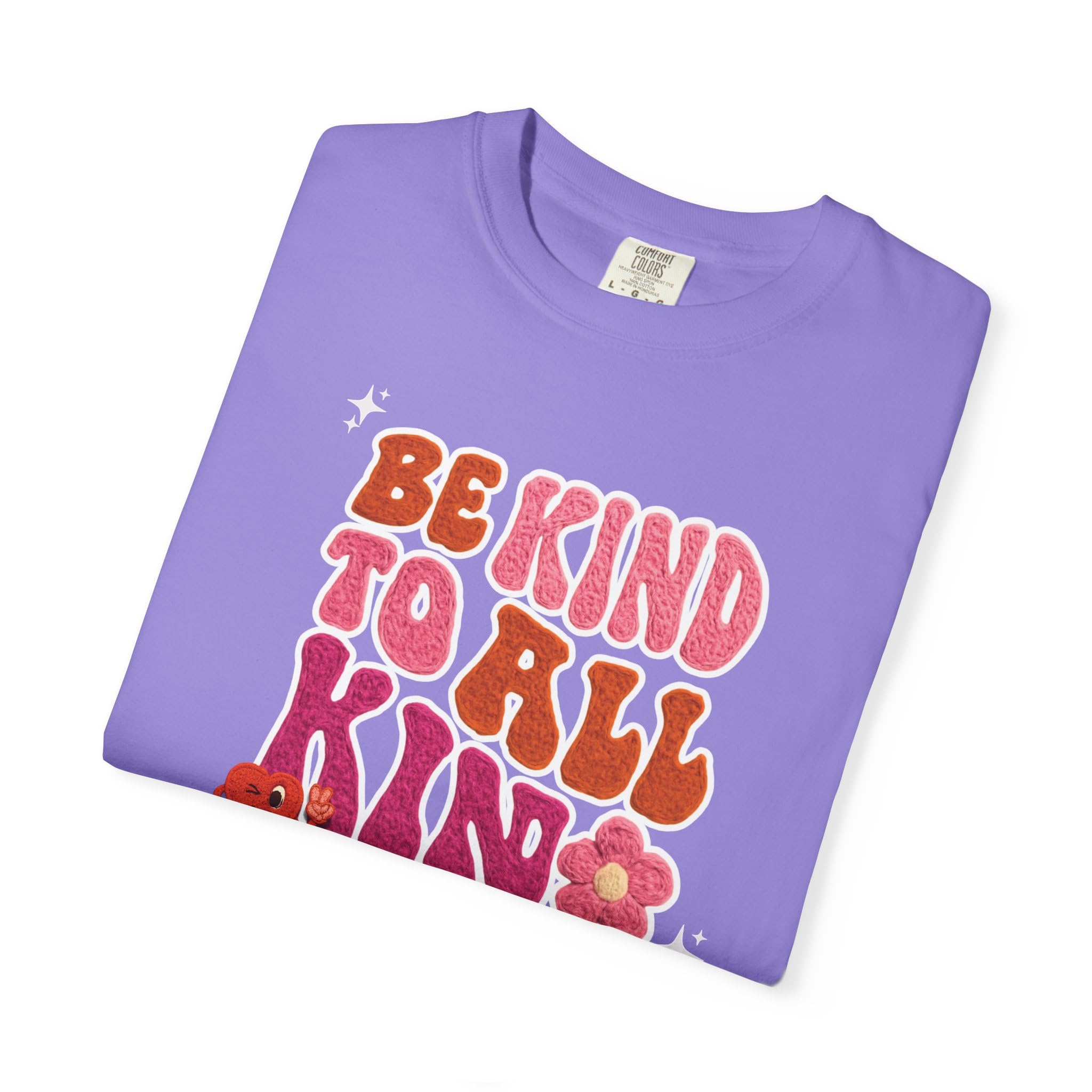 Faux Yarn Be Kind to All Kinds Retro Valentine T Shirt, Inclusive Retro Febuary Tee for para SPED Teachers and advocates, ASD