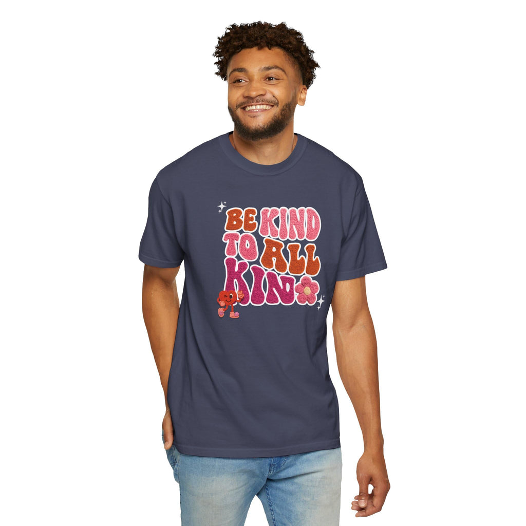 Faux Yarn Be Kind to All Kinds Retro Valentine T Shirt, Inclusive Retro Febuary Tee for para SPED Teachers and advocates, ASD