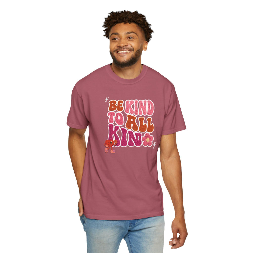 Faux Yarn Be Kind to All Kinds Retro Valentine T Shirt, Inclusive Retro Febuary Tee for para SPED Teachers and advocates, ASD