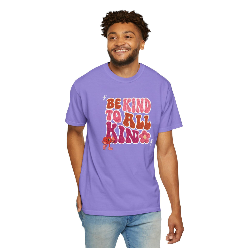 Faux Yarn Be Kind to All Kinds Retro Valentine T Shirt, Inclusive Retro Febuary Tee for para SPED Teachers and advocates, ASD