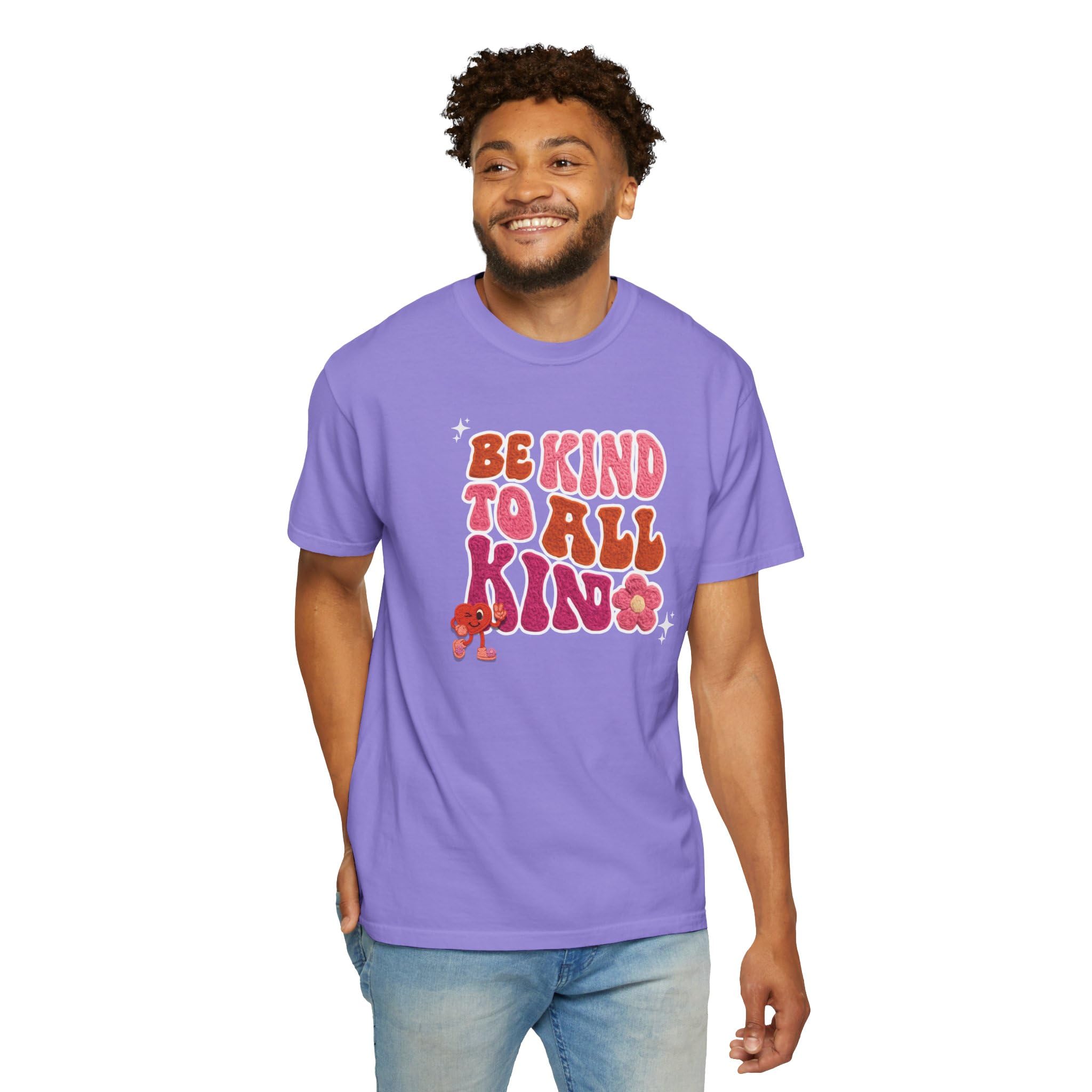 Faux Yarn Be Kind to All Kinds Retro Valentine T Shirt, Inclusive Retro Febuary Tee for para SPED Teachers and advocates, ASD