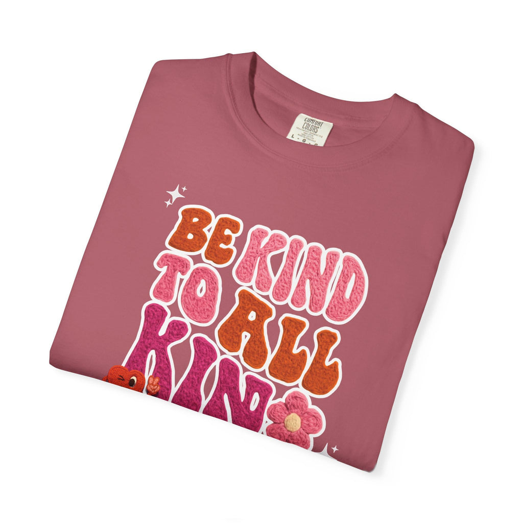 Faux Yarn Be Kind to All Kinds Retro Valentine T Shirt, Inclusive Retro Febuary Tee for para SPED Teachers and advocates, ASD
