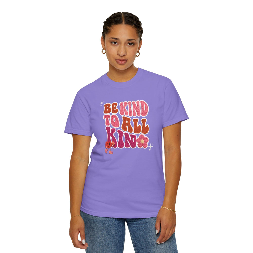 Faux Yarn Be Kind to All Kinds Retro Valentine T Shirt, Inclusive Retro Febuary Tee for para SPED Teachers and advocates, ASD