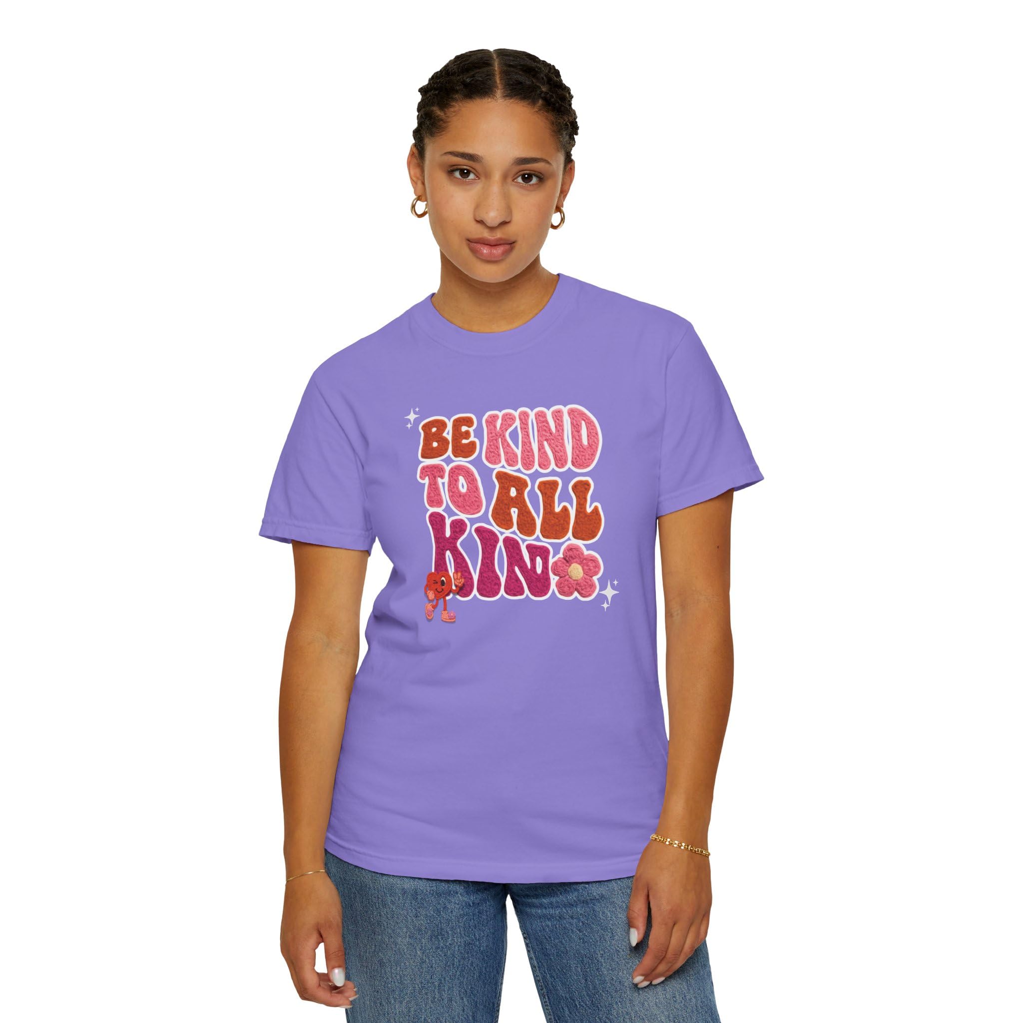 Faux Yarn Be Kind to All Kinds Retro Valentine T Shirt, Inclusive Retro Febuary Tee for para SPED Teachers and advocates, ASD