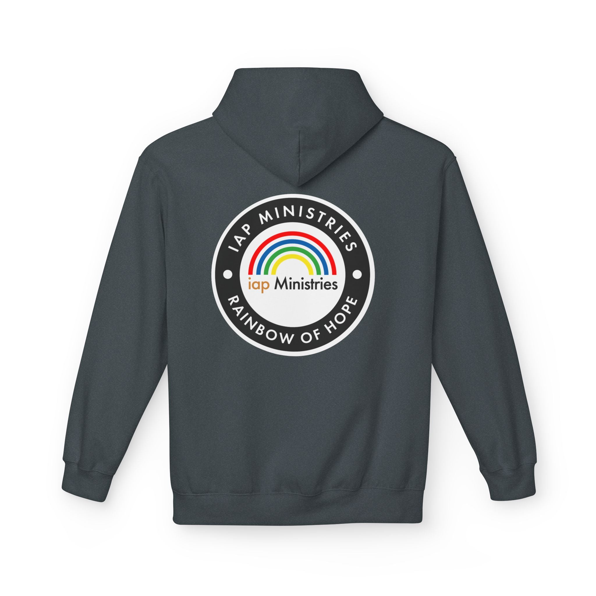 Rainbow of Hope Hoodie — IAP Ministries Logo Pullover