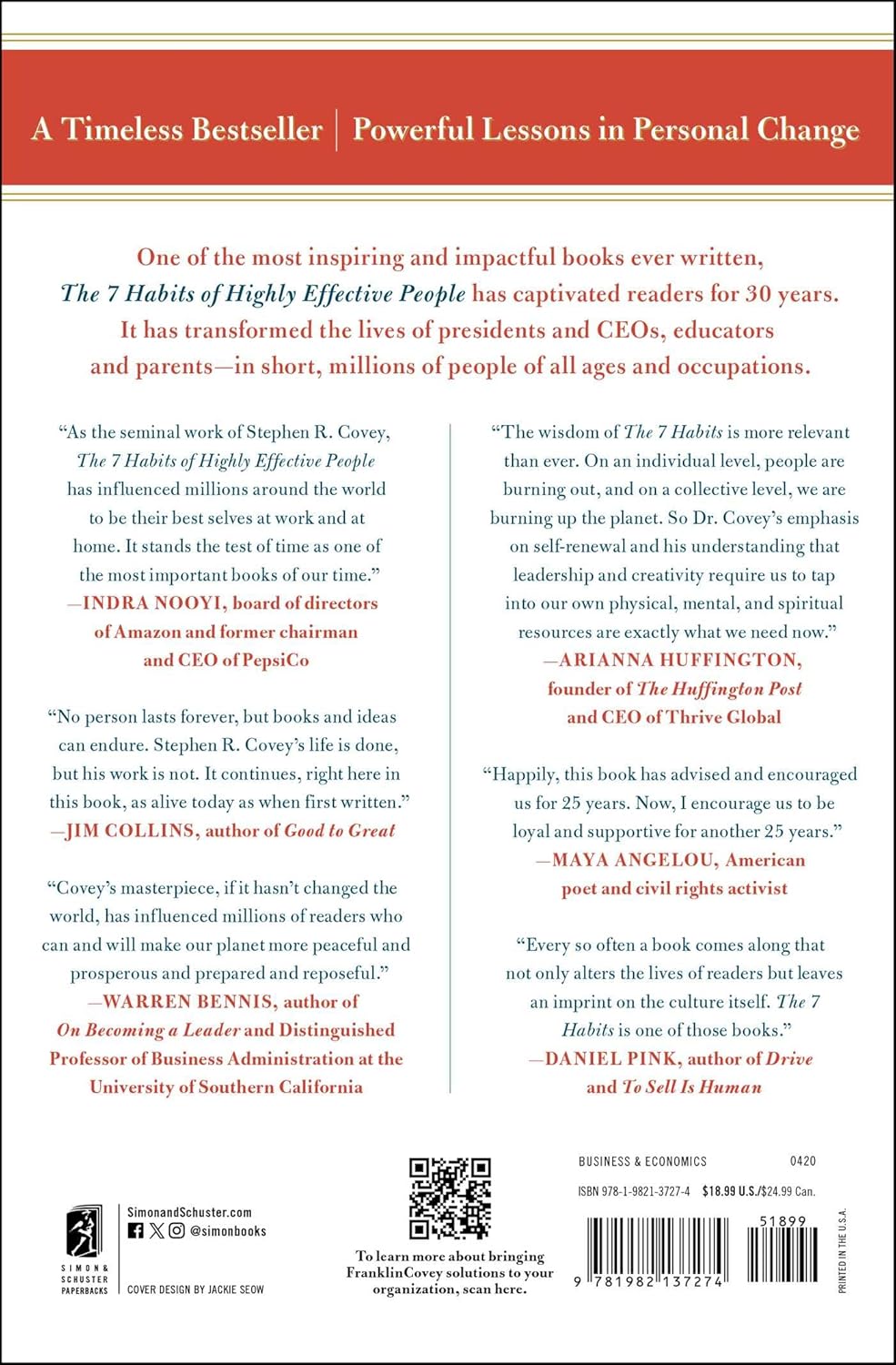 The 7 Habits of Highly Effective People: 30th Anniversary Edition (The Covey Habits Series)
