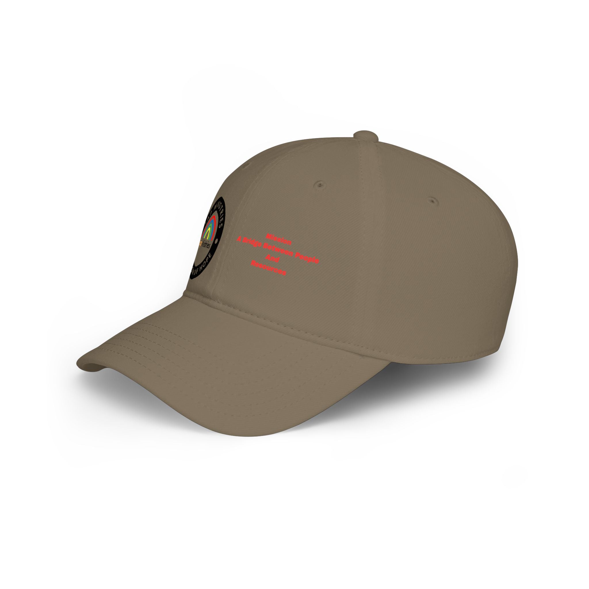 Ministries Rainbow of Hope Low Profile Baseball Cap — 'A Bridge Between People' Faith Hat
