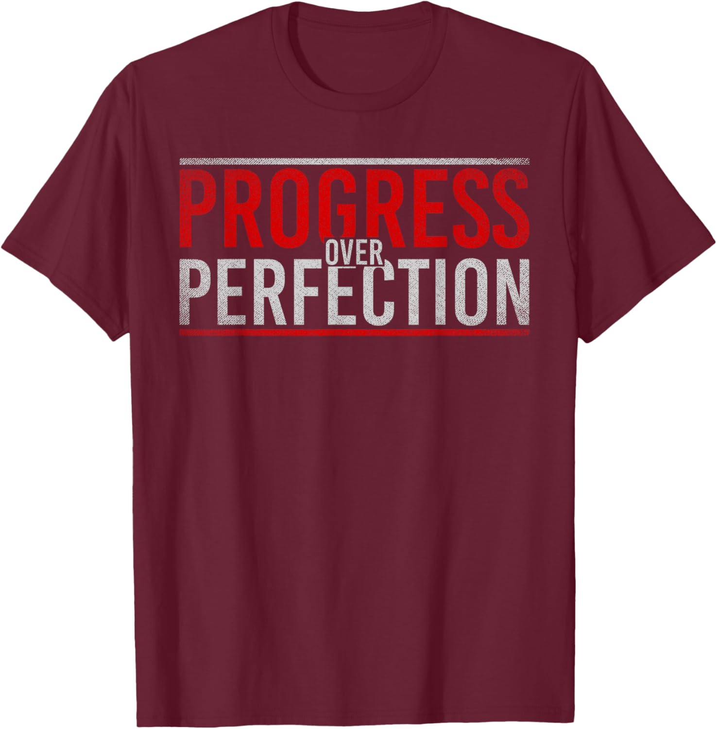 Progress Over Perfection Motivational T-Shirt