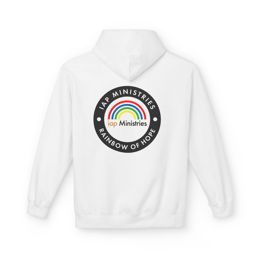 Rainbow of Hope Hoodie — IAP Ministries Logo Pullover
