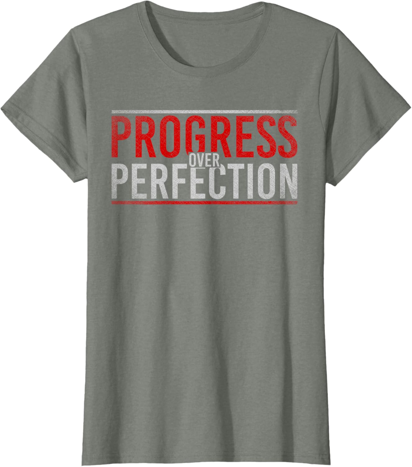 Progress Over Perfection Motivational T-Shirt