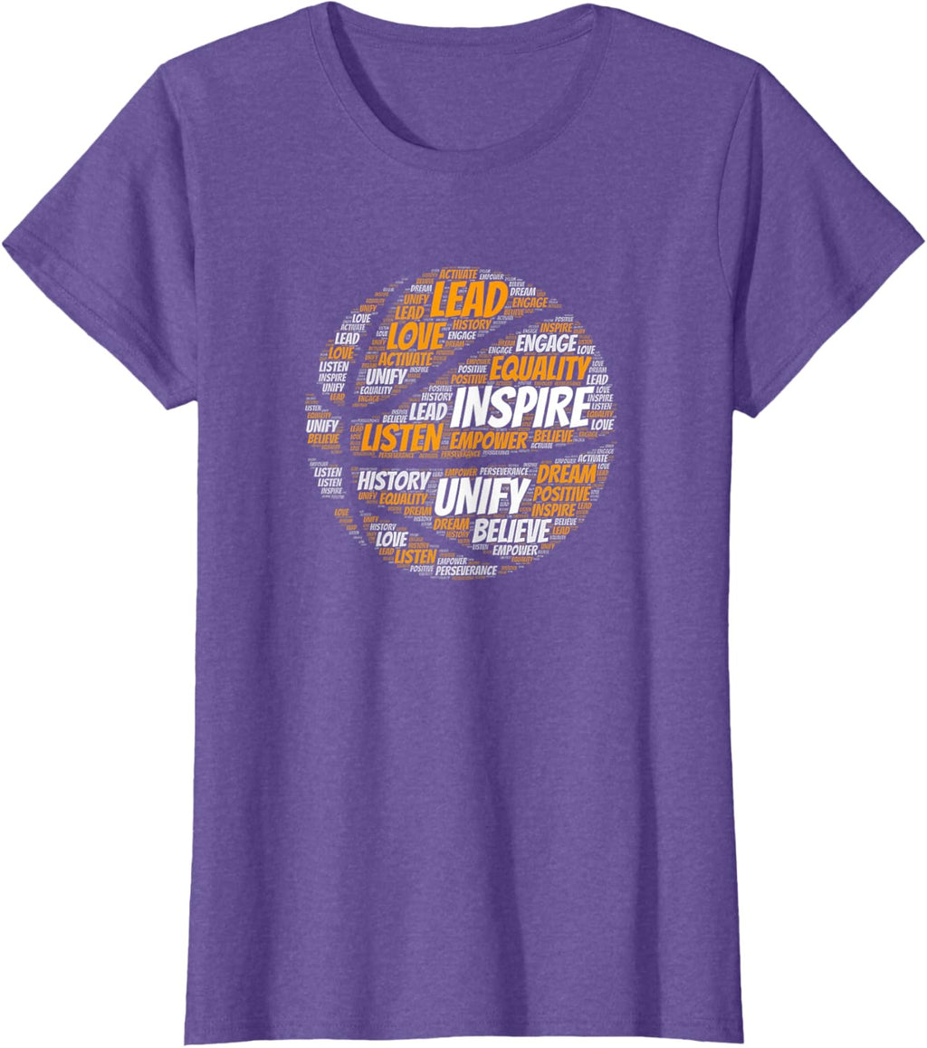 Motivational Quote Basketball Inspiring Words T-Shirt