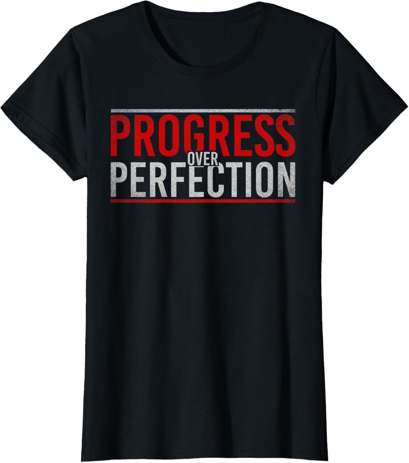 Progress Over Perfection Motivational T-Shirt