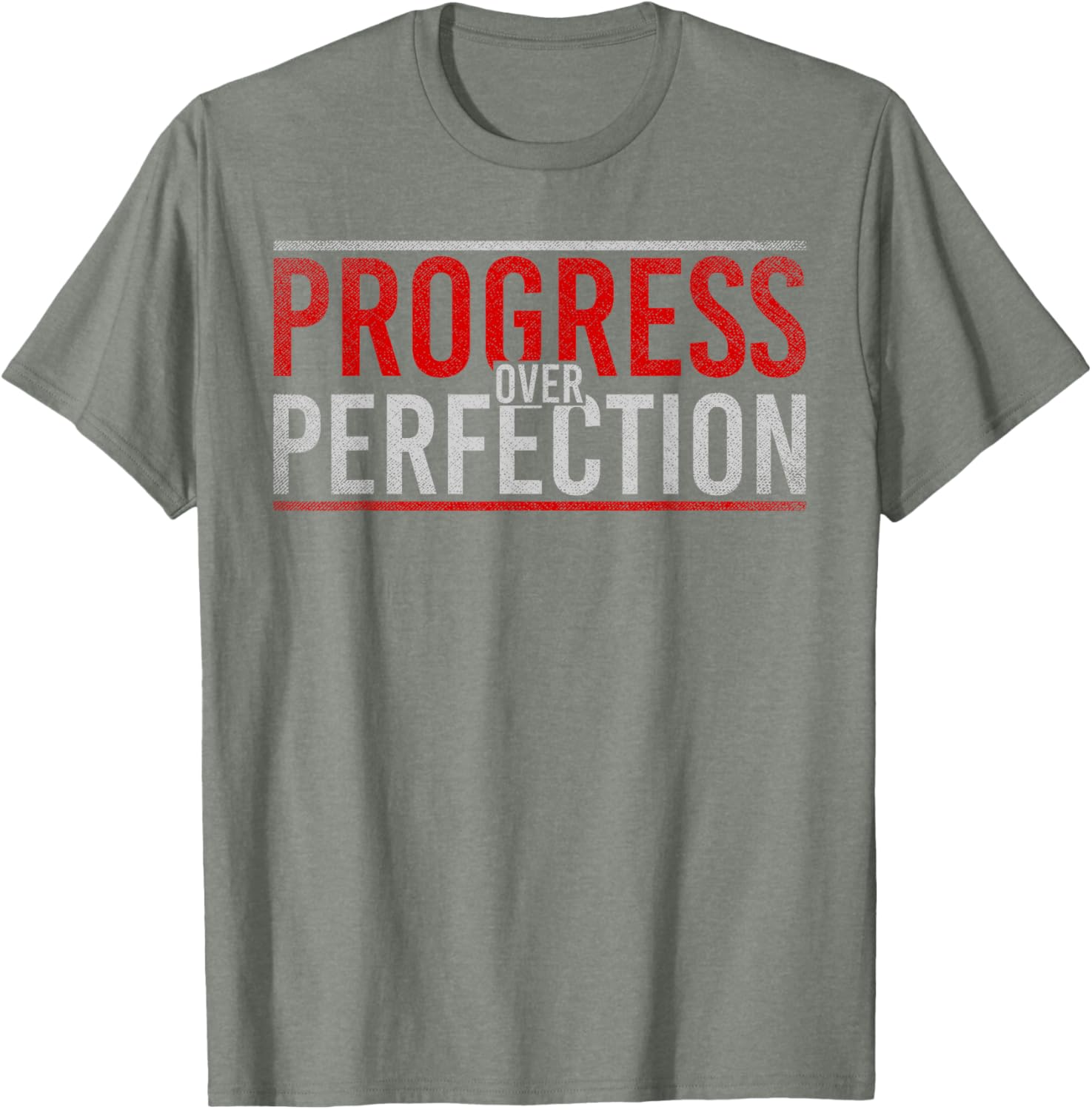 Progress Over Perfection Motivational T-Shirt