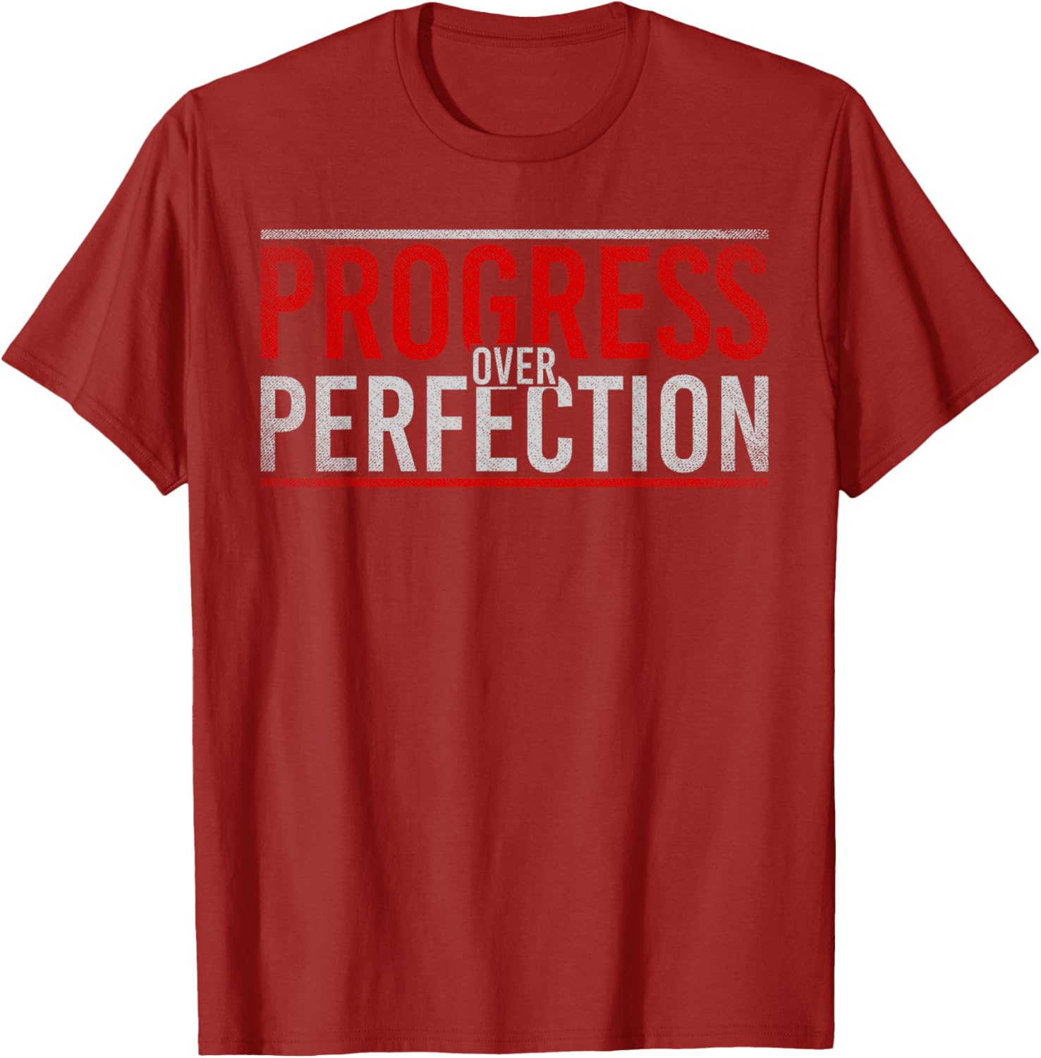 Progress Over Perfection Motivational T-Shirt