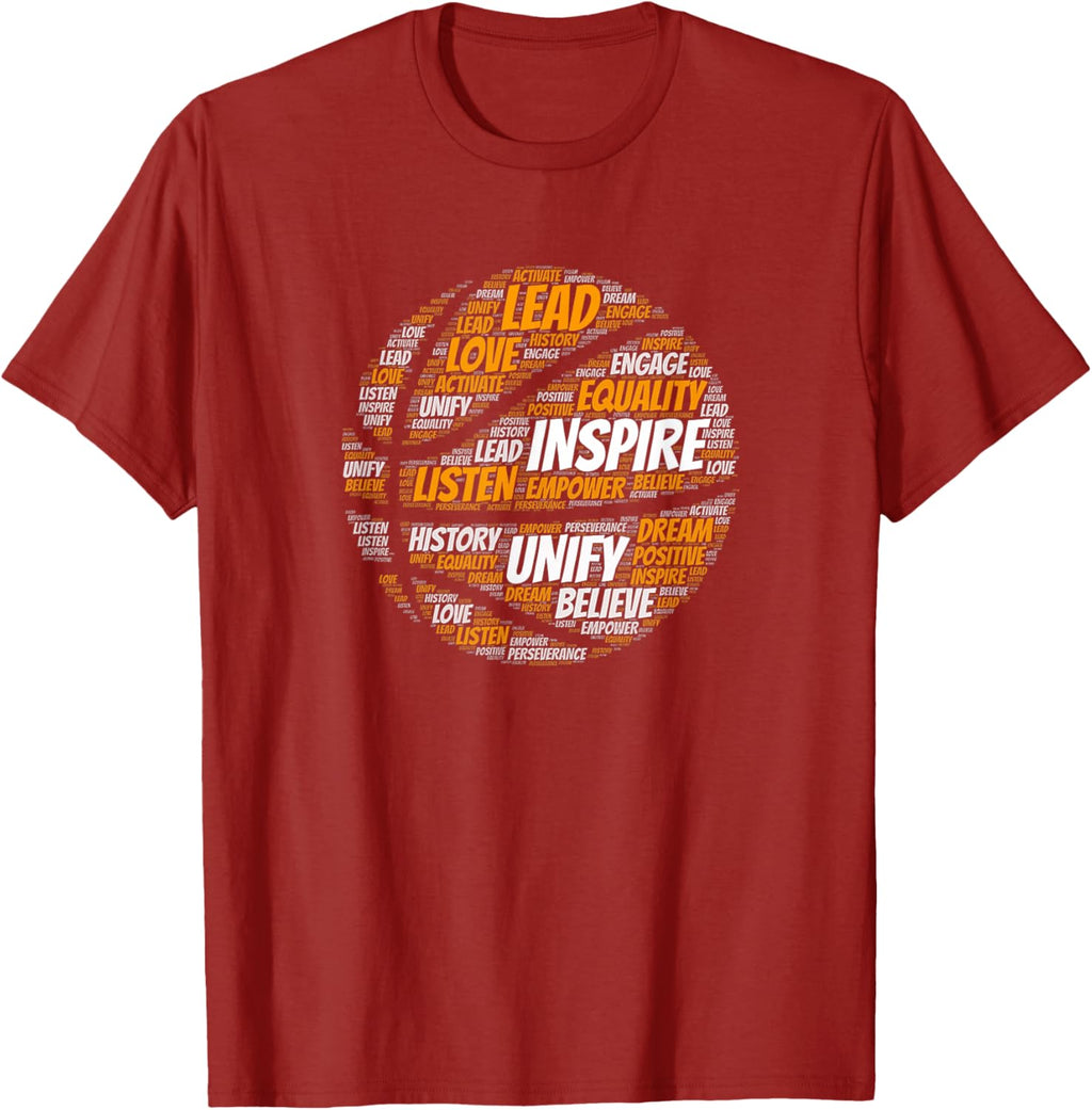 Motivational Quote Basketball Inspiring Words T-Shirt